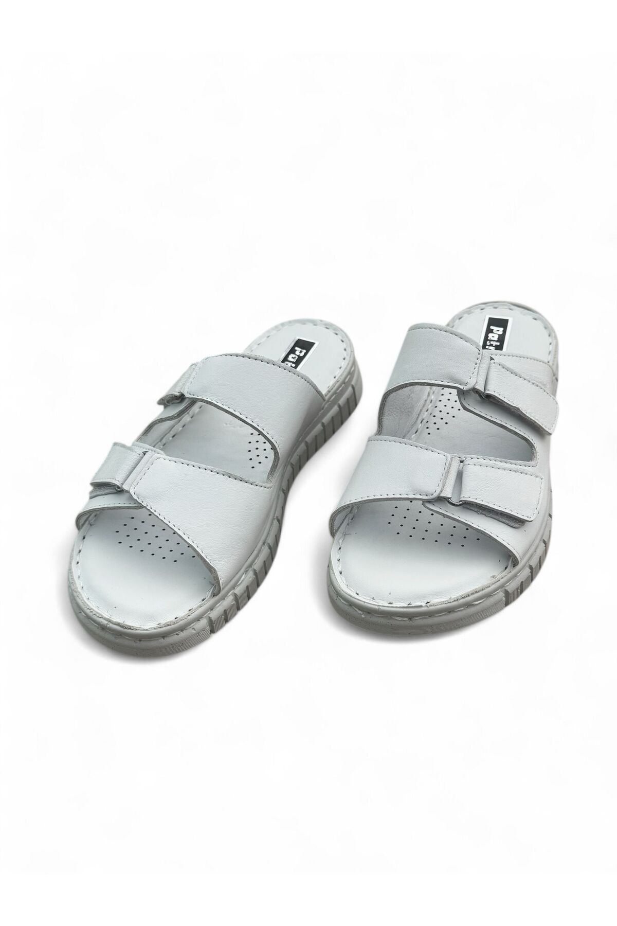 PATRON SHOES Hakiki Deri Ortopedik Taban Kadın Terlik
