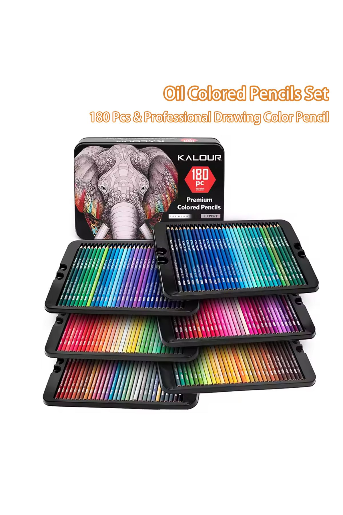 Choice-180 Colors Kalour Oil Colored Pencils Set Professional Drawing Color Pencil 1