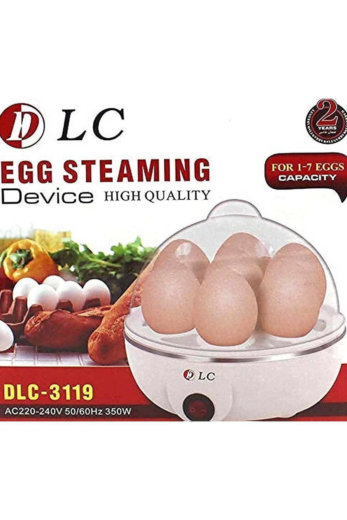 جهاز سلق/بخار البيض لـ 7 بيضات 350 واط DLC-3119 أبيض