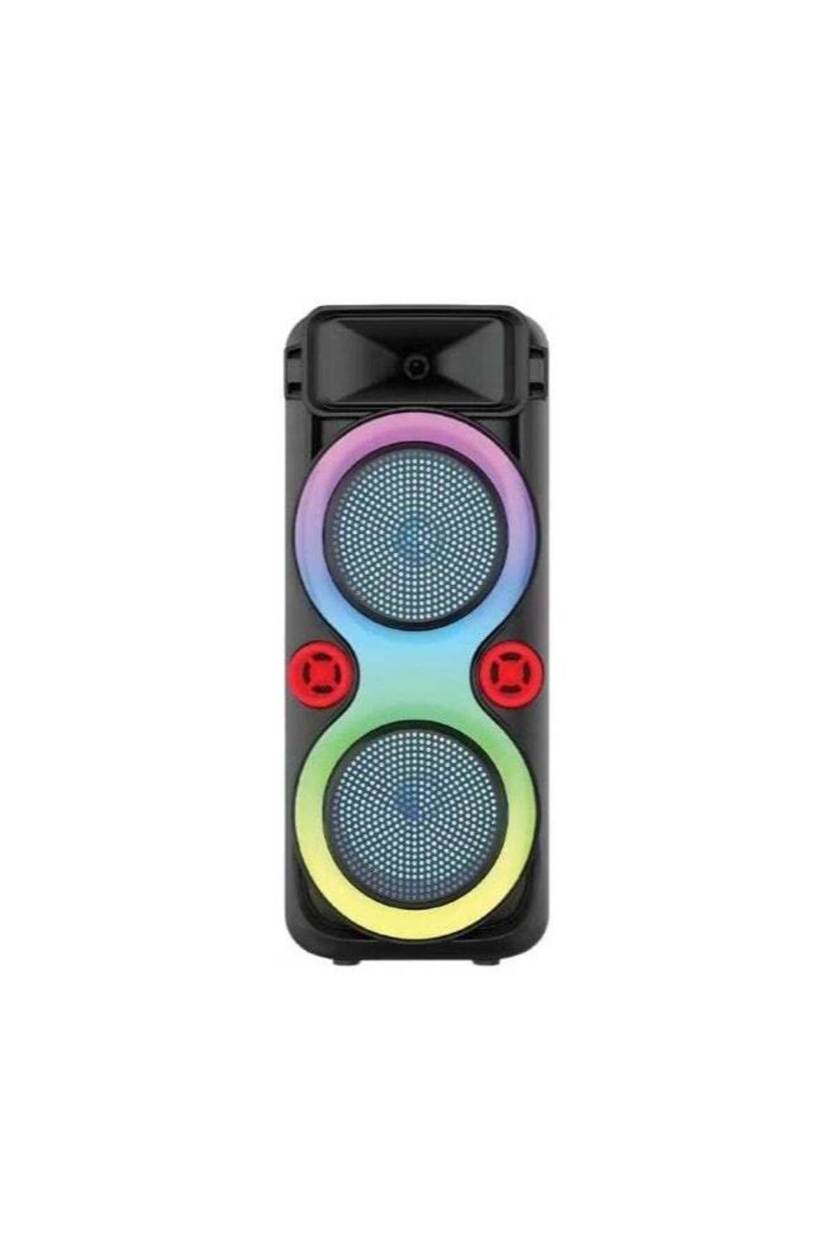 DLC-BT HI FI Portable Speaker with Led Rotating Light ,2X8" INCH - MICE + REMOTE CONTROL - USB - 2