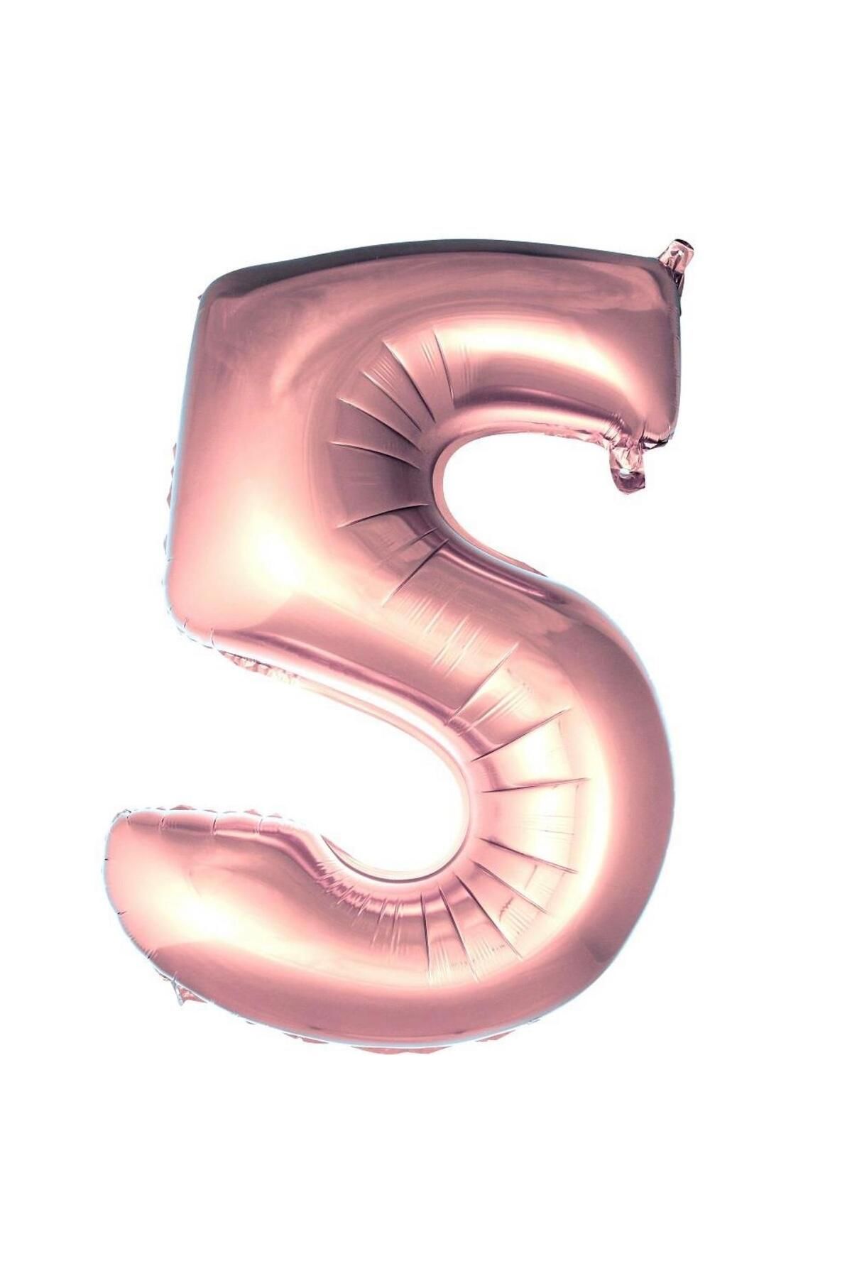 MİNAY 5 RAKAM FOLYO BALON ROSEGOLD RENK 40" 100cm