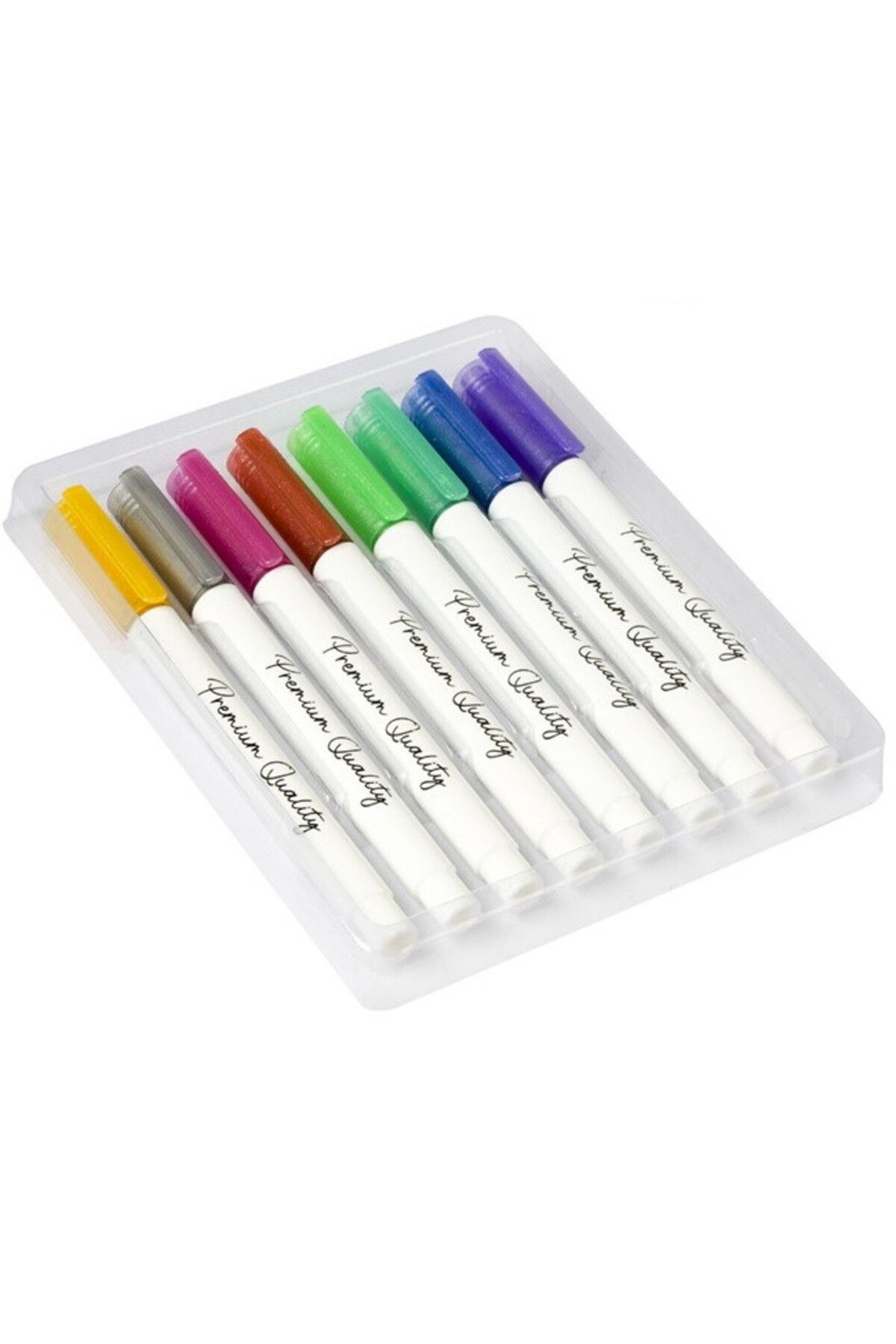 GRAFİX-Set of 8 Craft Sensations colored markers/pencils with glitter 3