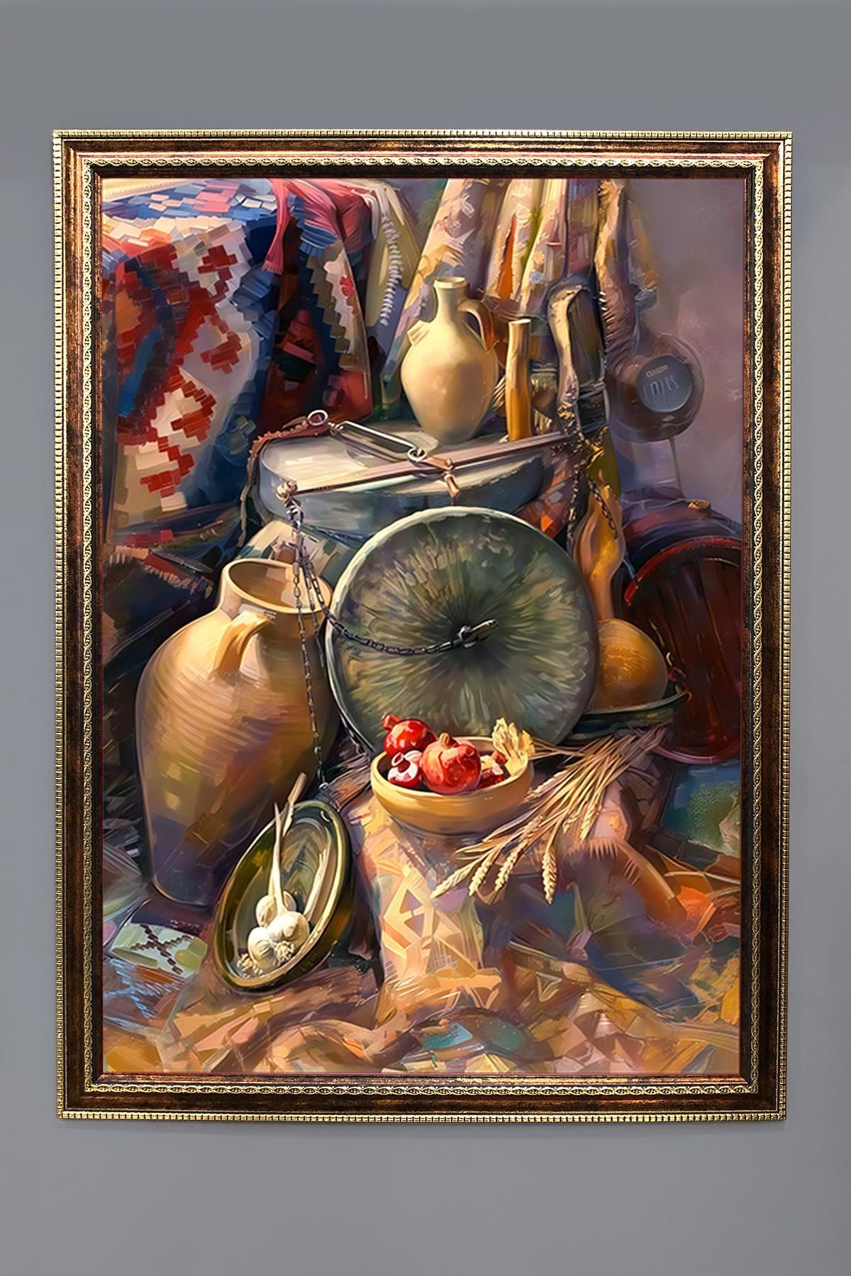 Doruklar Home Collection Natürmort Desenli Çerçeveli Duvar Tablosu 50x70cm NAT10