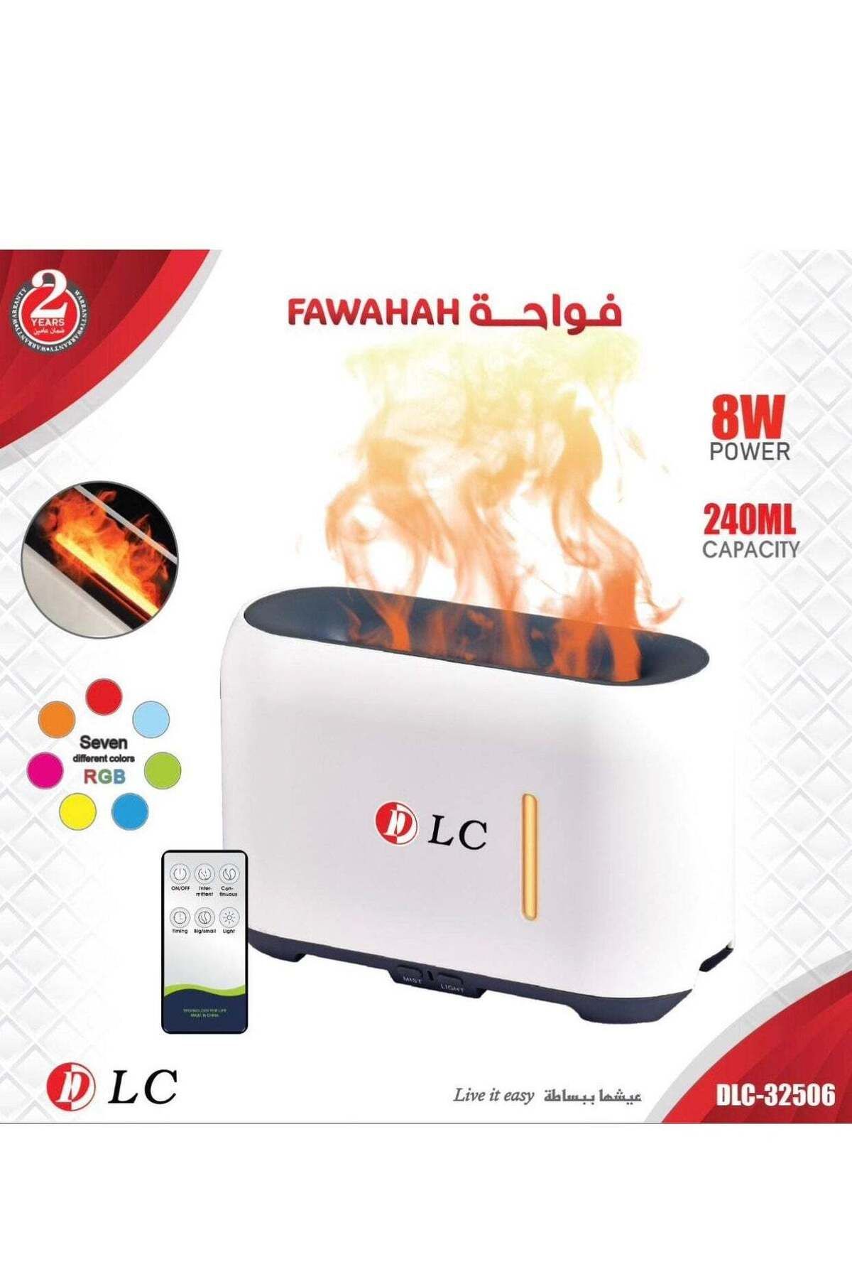 DLC-Air freshener and diffuser with steam in a fiery shape 3