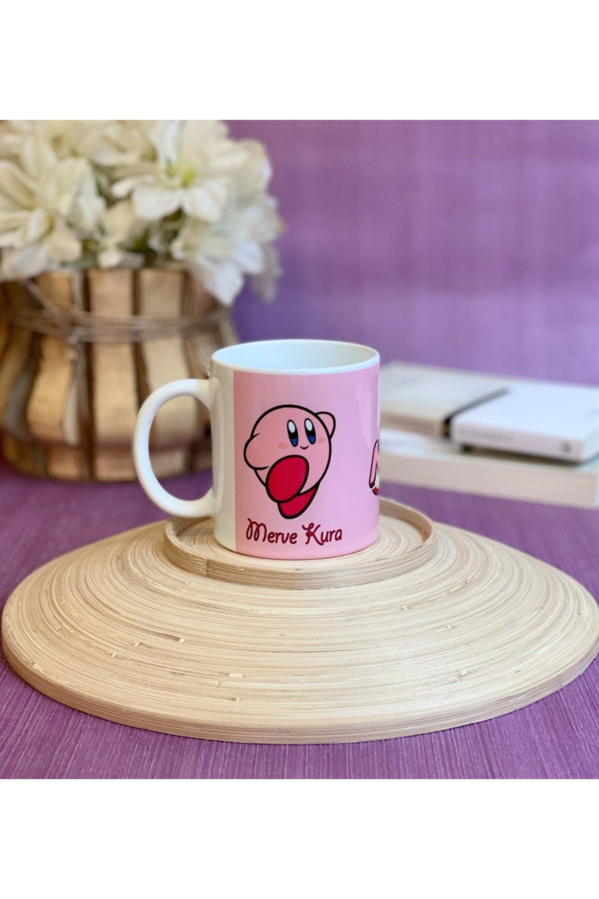 Gift Moda Kişiye Özel Kirby Tasarımlı Kupa