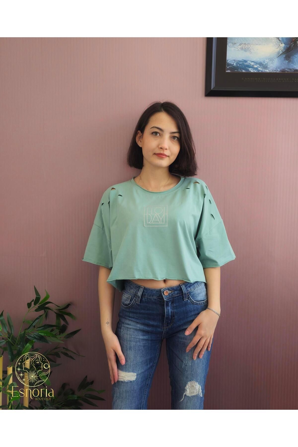 Esnoria Today Baskılı Tişört Mint