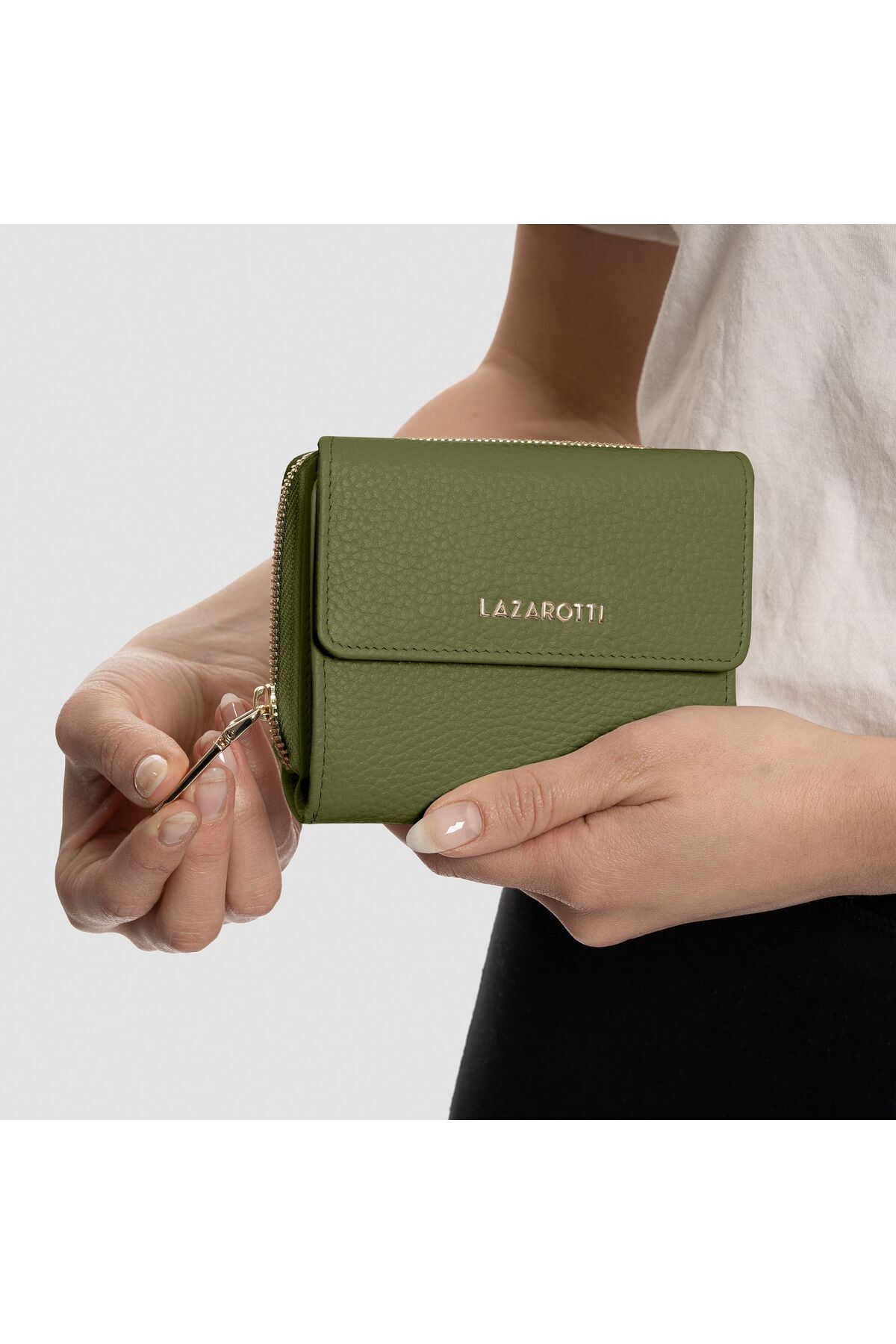 Lazarotti-Bologna Leather Wallet Leather 12 cm 7