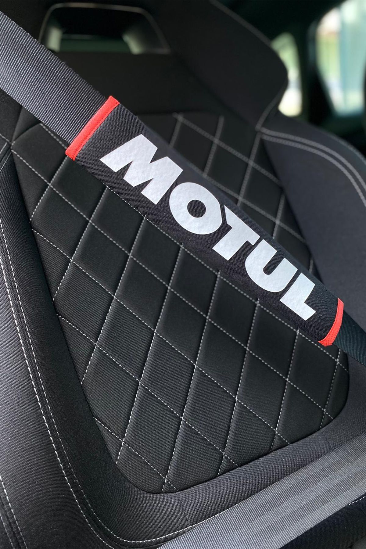 Zrox MOTUL LOGOLU SİYAH KEMER PEDİ