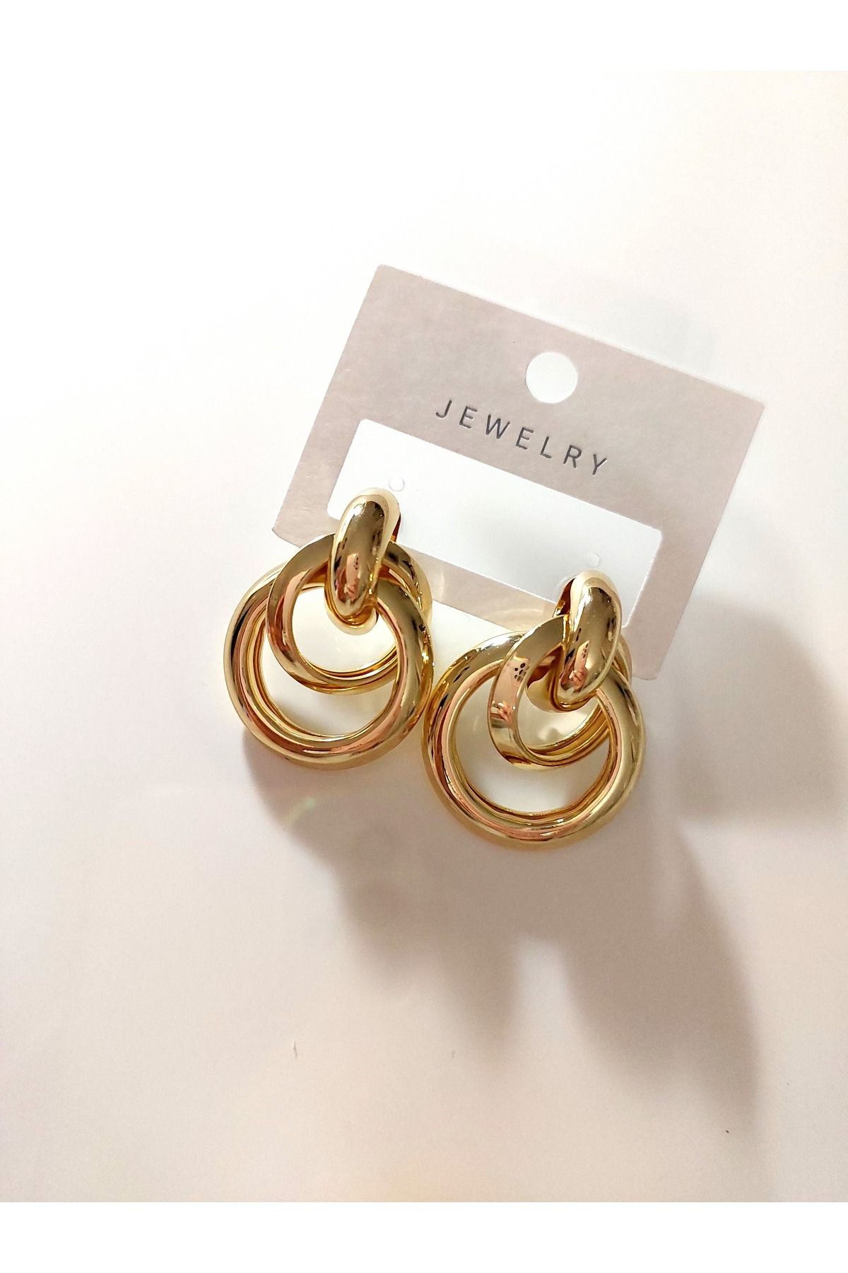Helys Accessories Çelik 3 halkalı küpe