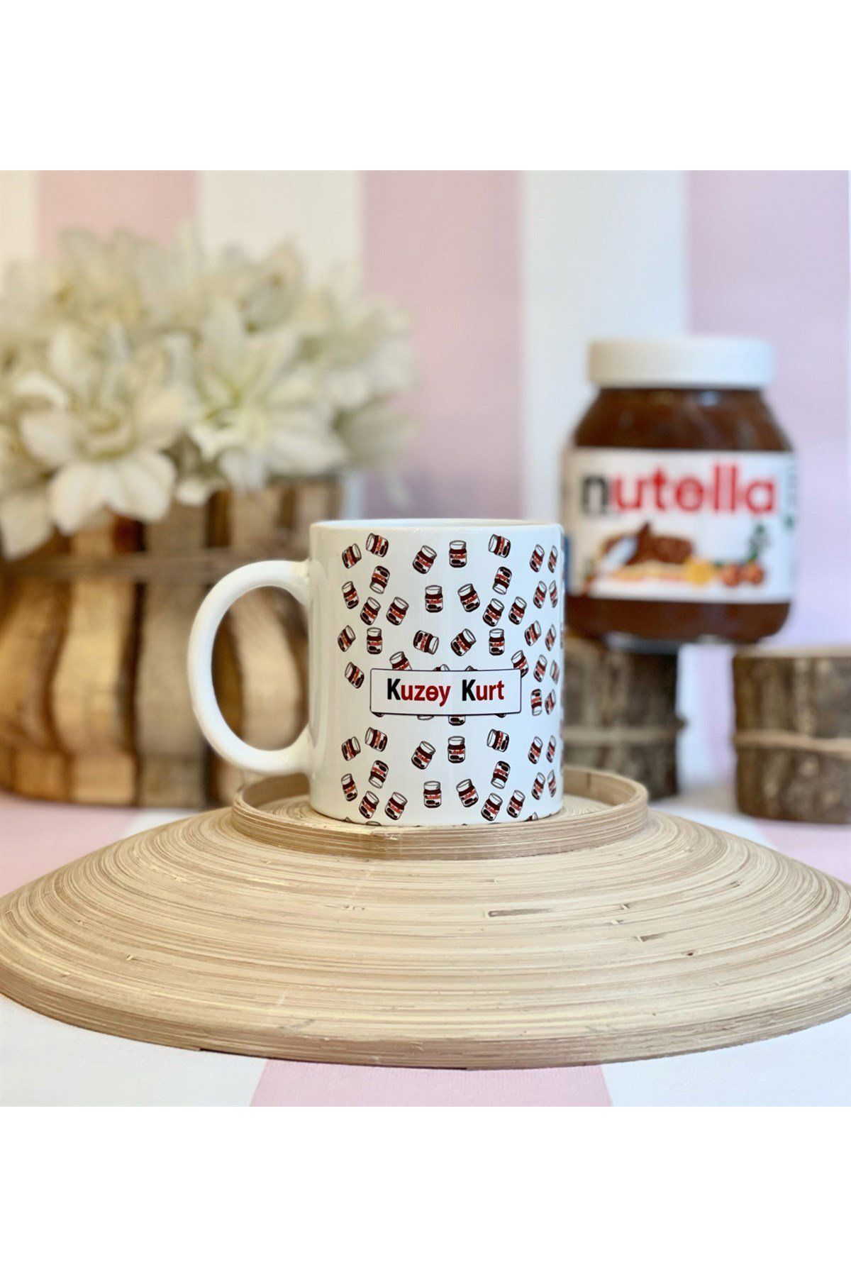 Gift Moda Kişiye Özel Nutella Tasarımlı Kupa