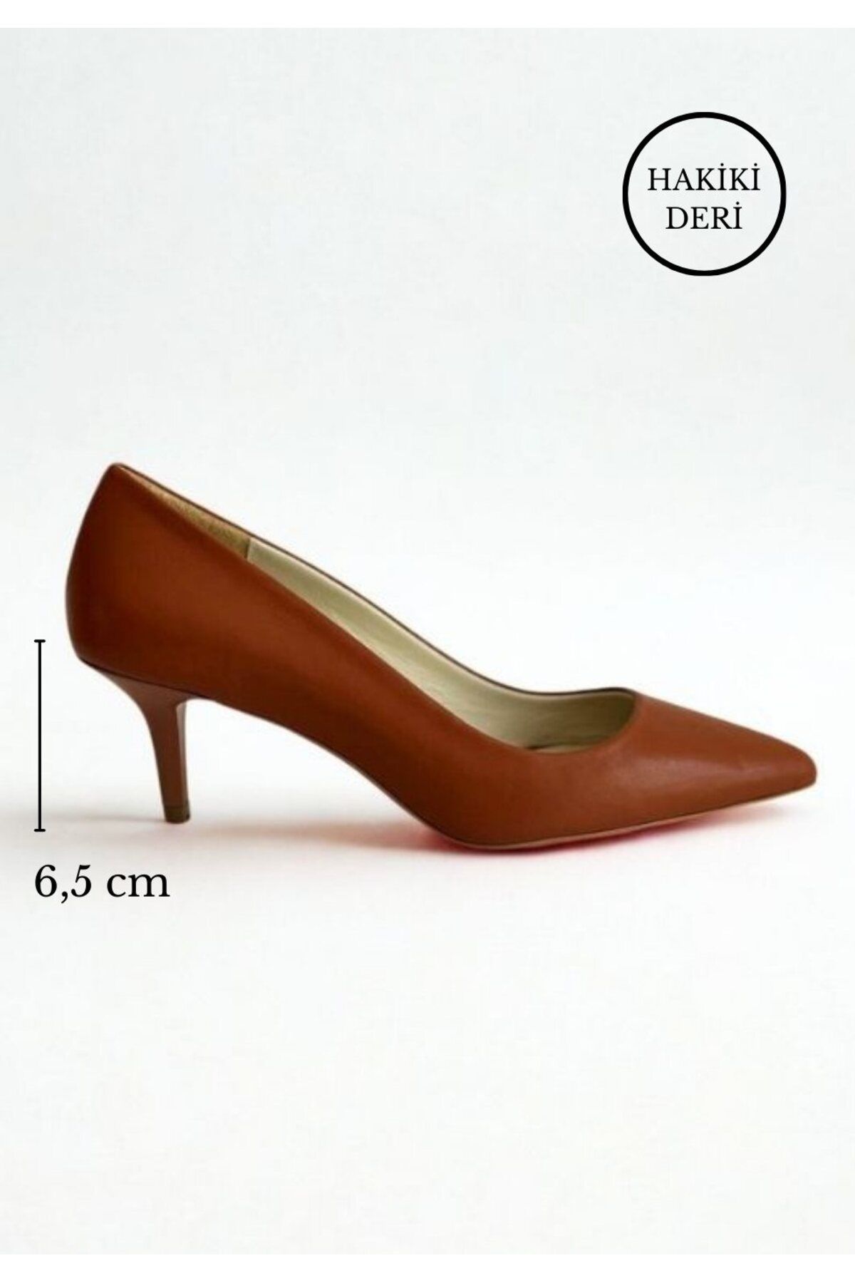 MY MADRE LEATHER SHOES Taba Hakiki Deri Kadın Stiletto