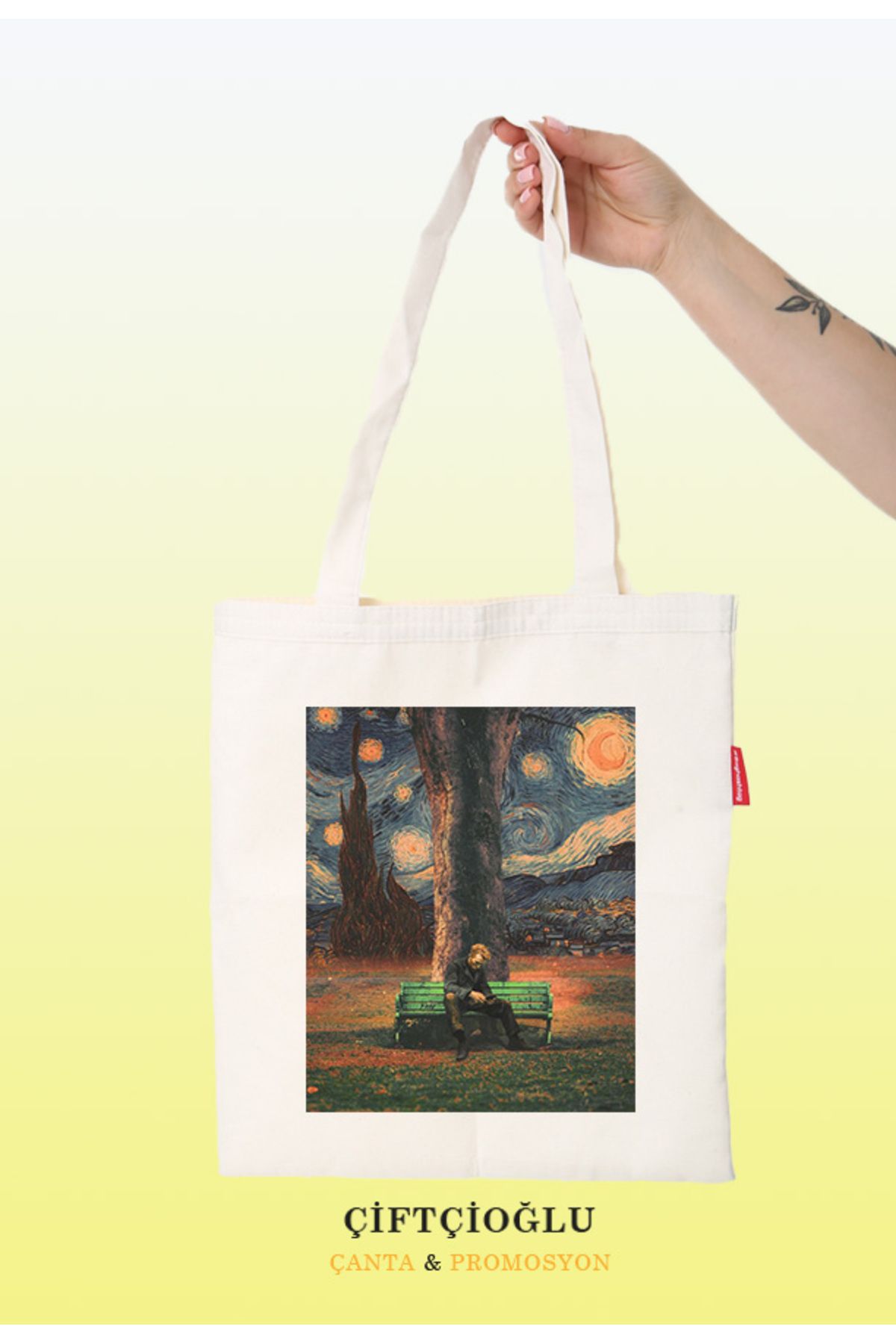 çiftçioğlu Kişiye Özel Baskılı 38x42 Bez Çanta Hediye