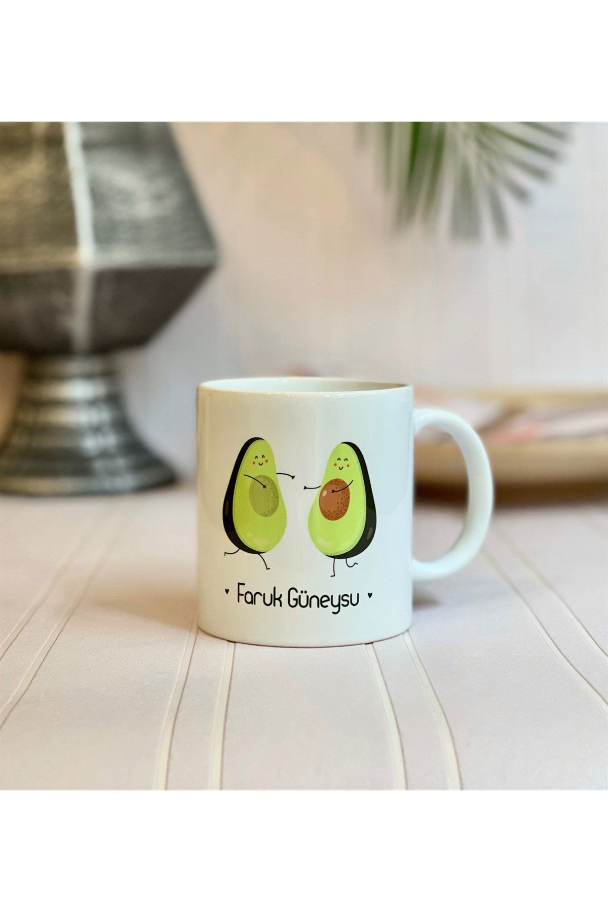 Gift Moda Kişiye Özel Avokado Sen Benim Diğer Yarımsın Tasarımlı Kupa