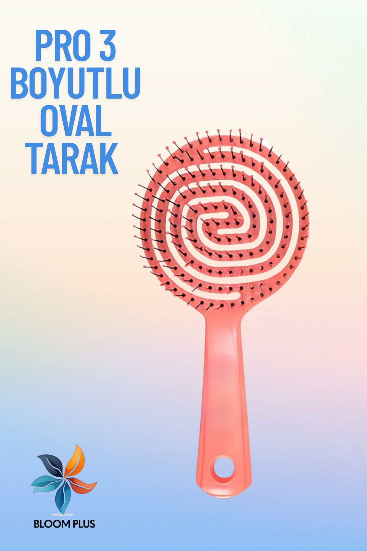 bloomplus Saç Fırçası ve Tarak Pro Üç Boyutlu Oval Saç Fırçası