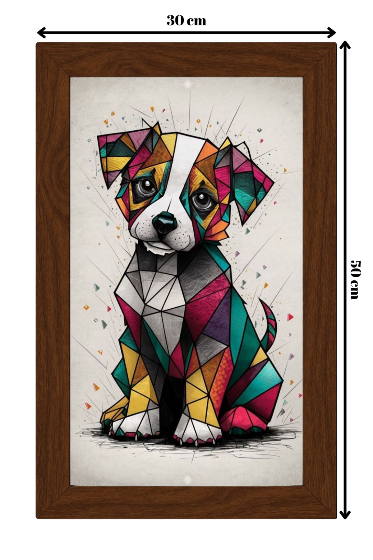 ColorCraft SERAMİK ÜZERİNE AHŞAP ÇERÇEVELİ 30x50cm TABLO NO:32