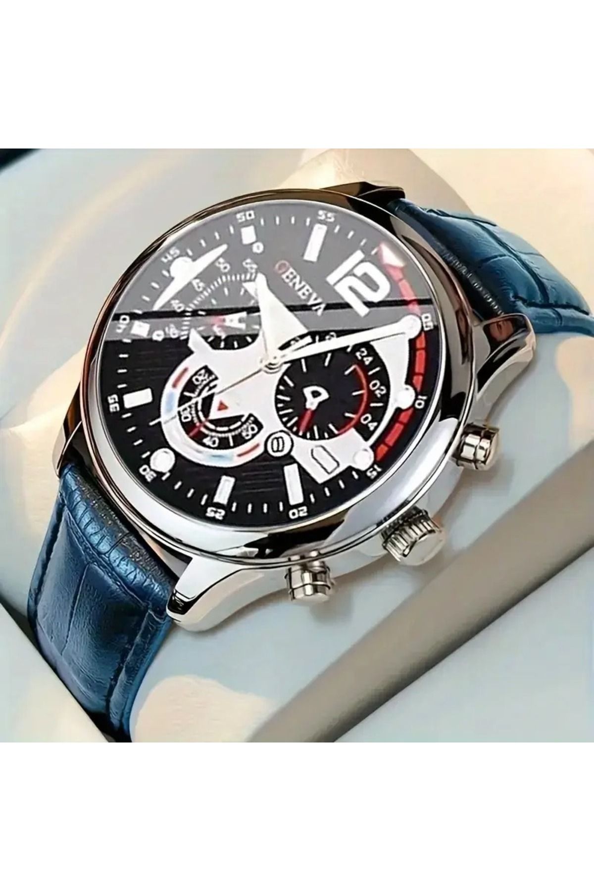 Feron accessories Erkek Kol Saati - Deri Kayışlı Analog Spor Saat E-0217