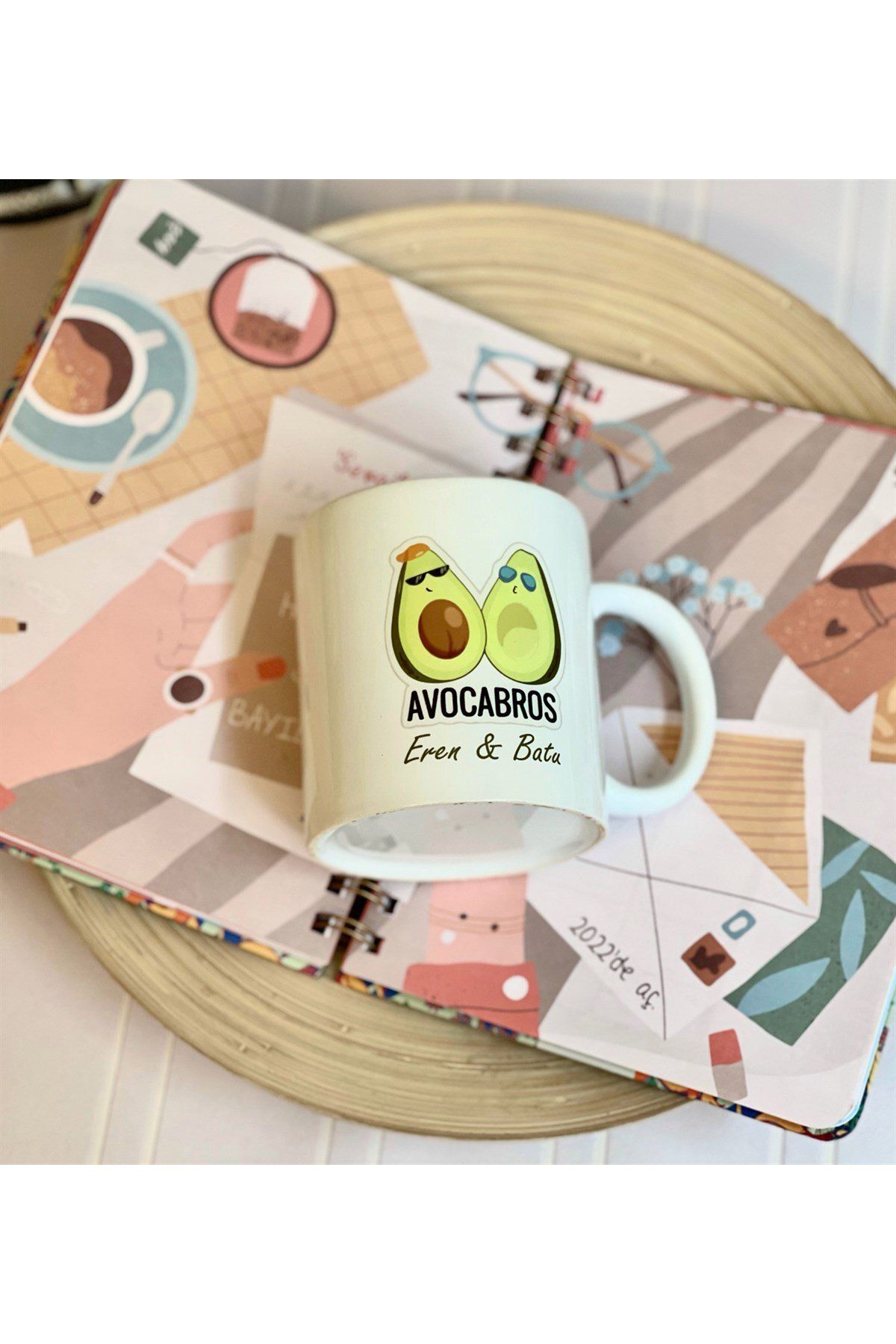Gift Moda Kişiye Özel Bro Best Friends Forever Tasarımlı Kupa