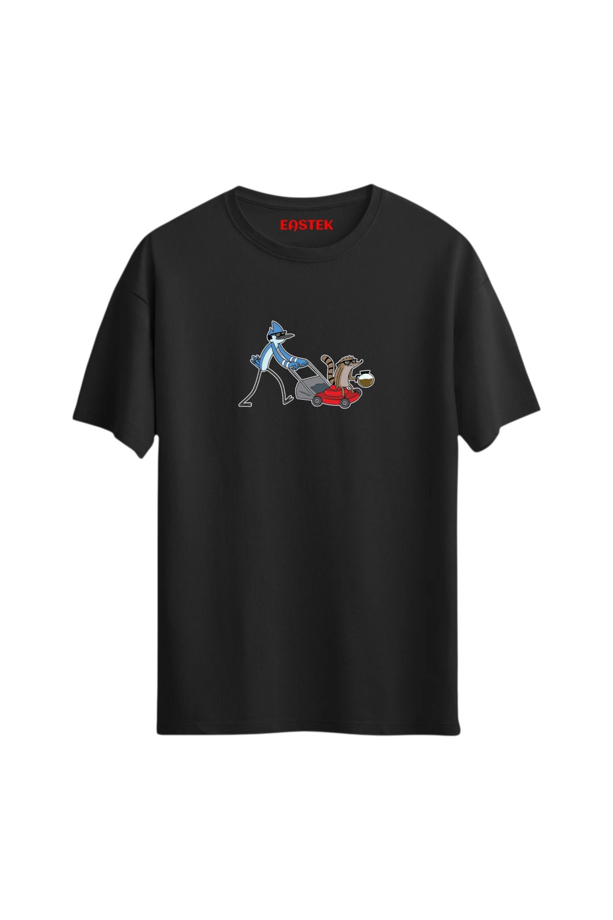 Eastek Cartoon Minimal Baskılı Tasarım T-Shirt