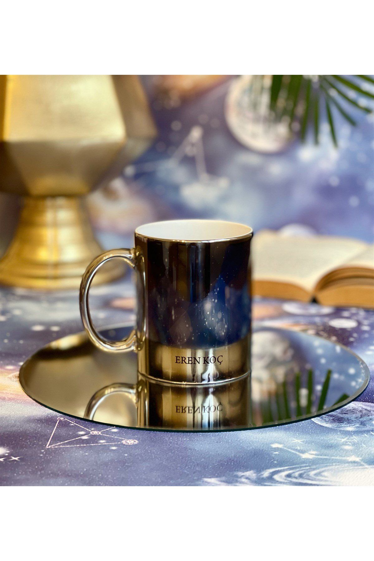 Gift Moda Kişiye Özel Lost İn Space Tasarımlı Gümüş Kupa