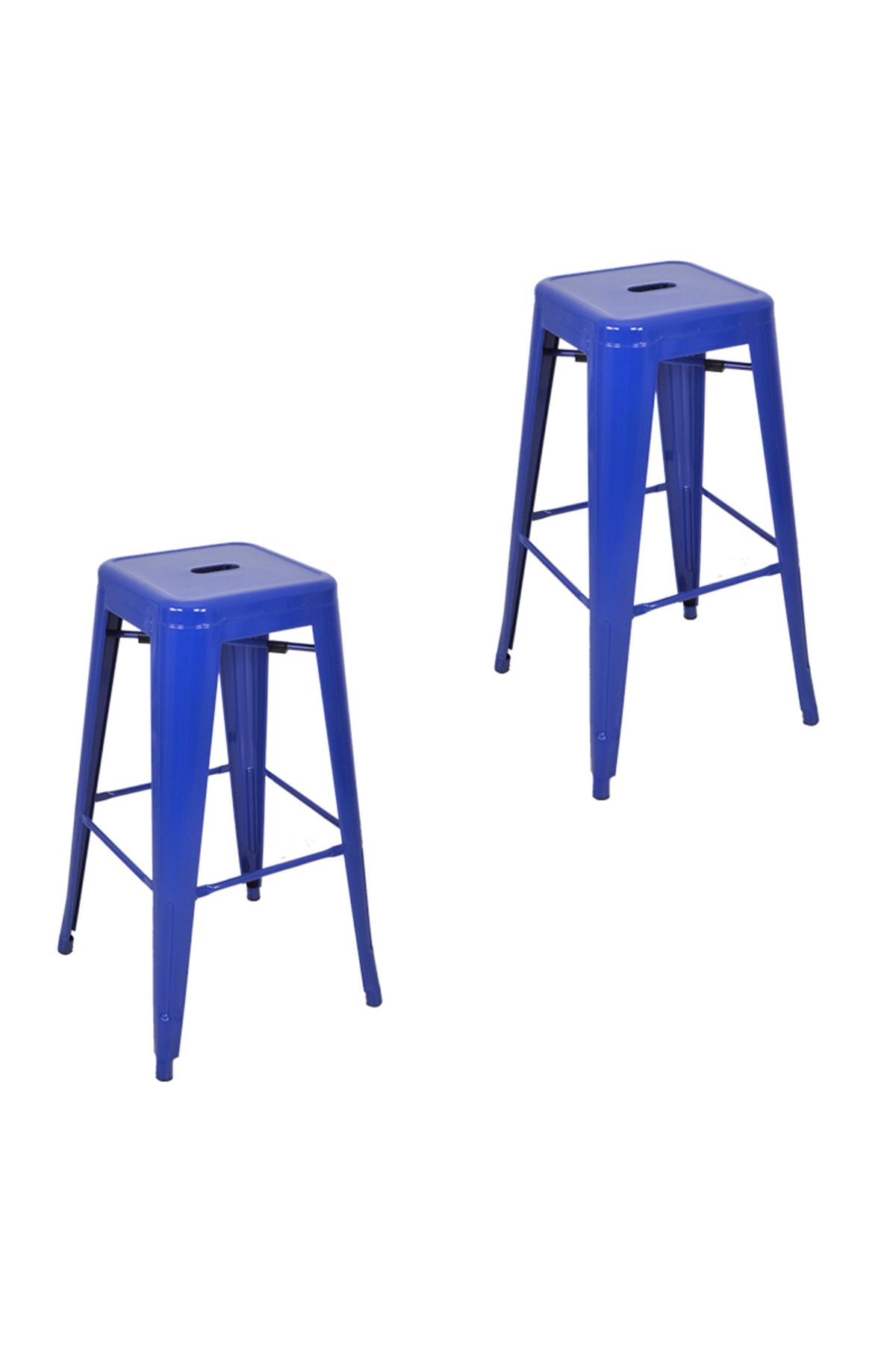 Komposan Tolix Metal Bar Tabure(2 Adet)