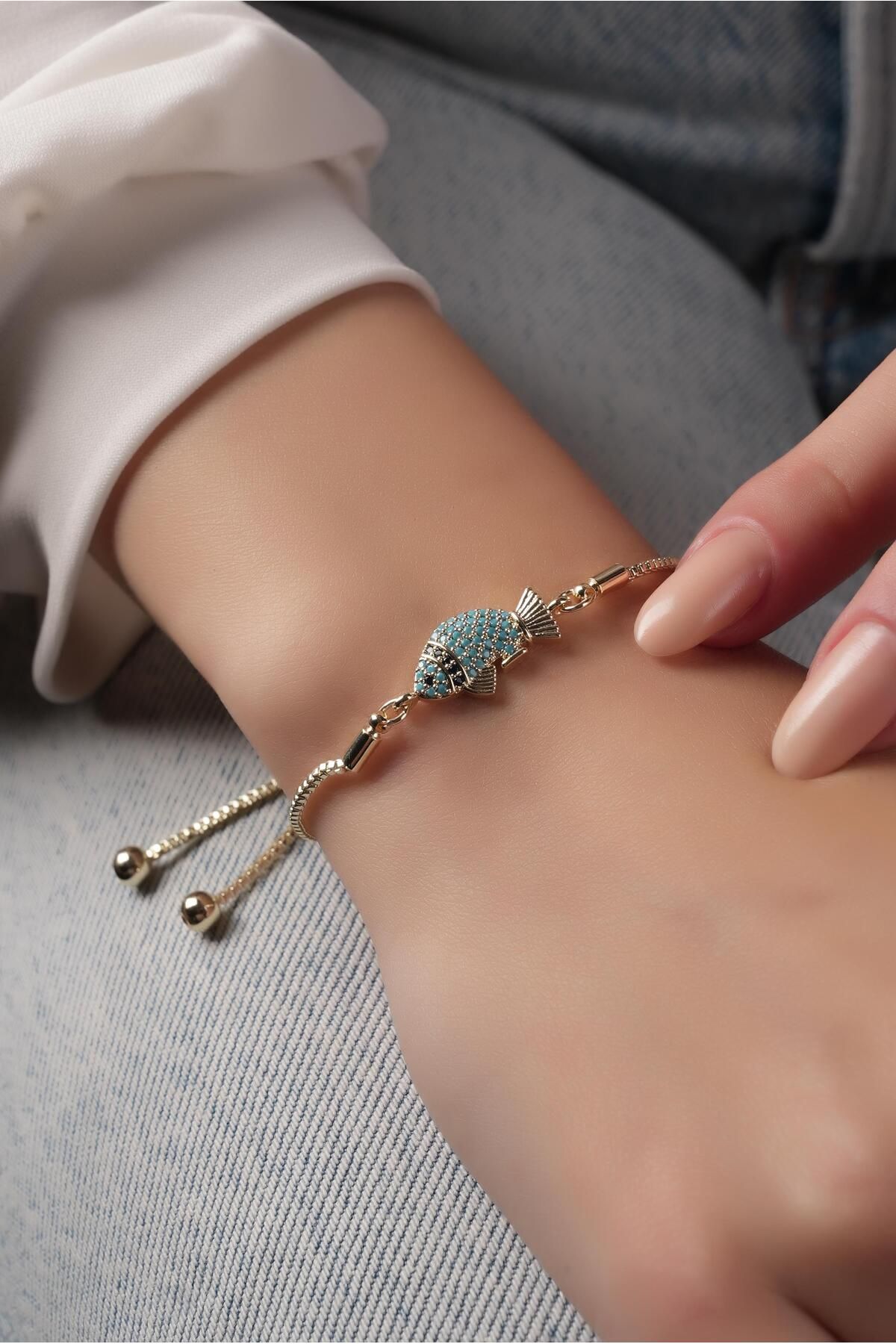 Çlk Accessories Premium Asansörlü Renkli Balık Bileklik 70892