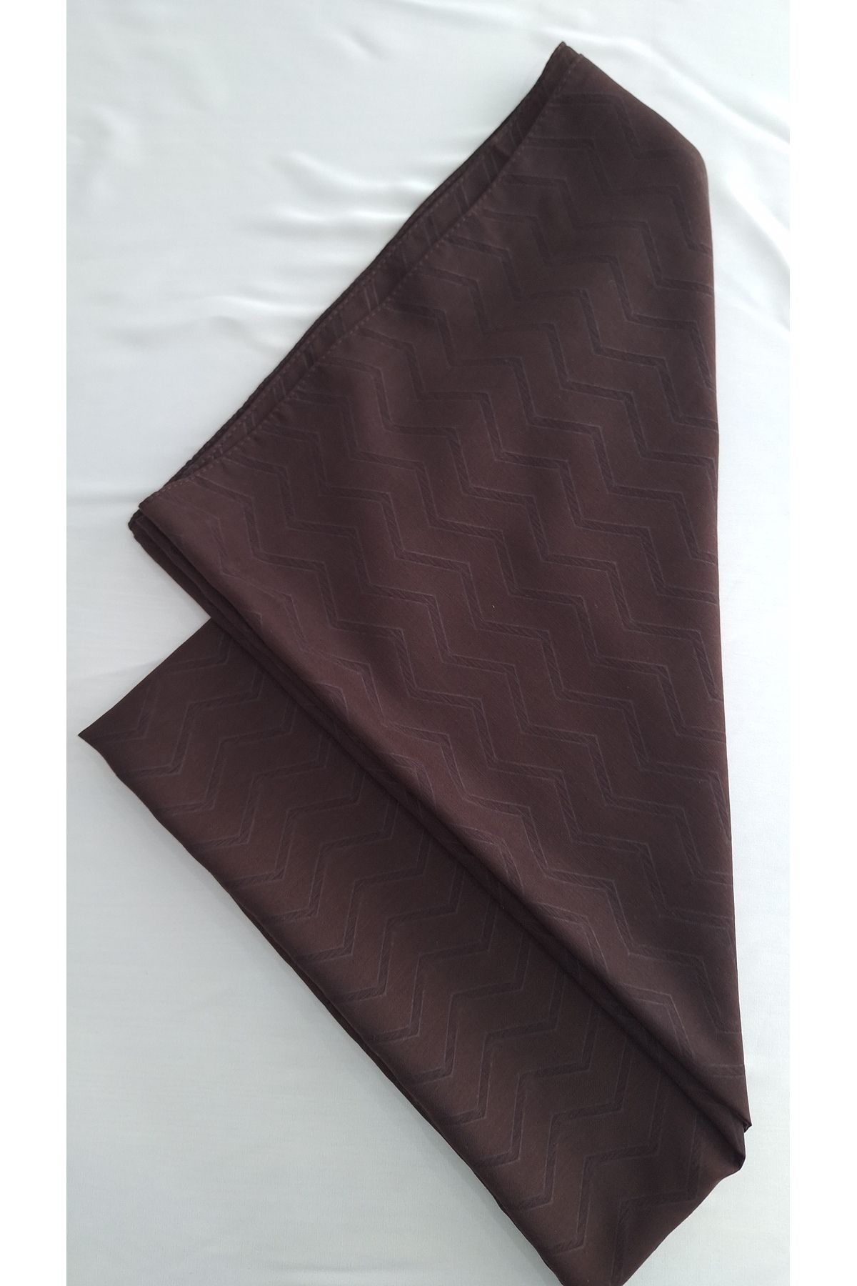 Lavena scarfs Bambu Jakar Zikzak Desen Şal - Acı Kahve