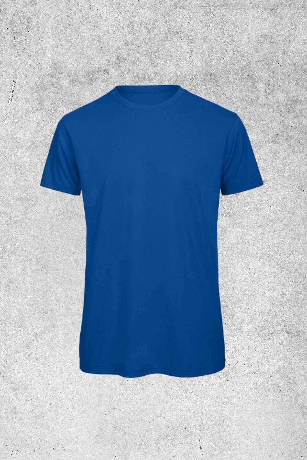 MOLICO Basic unisex Sıfır yaka Kısa kollu Tshirt