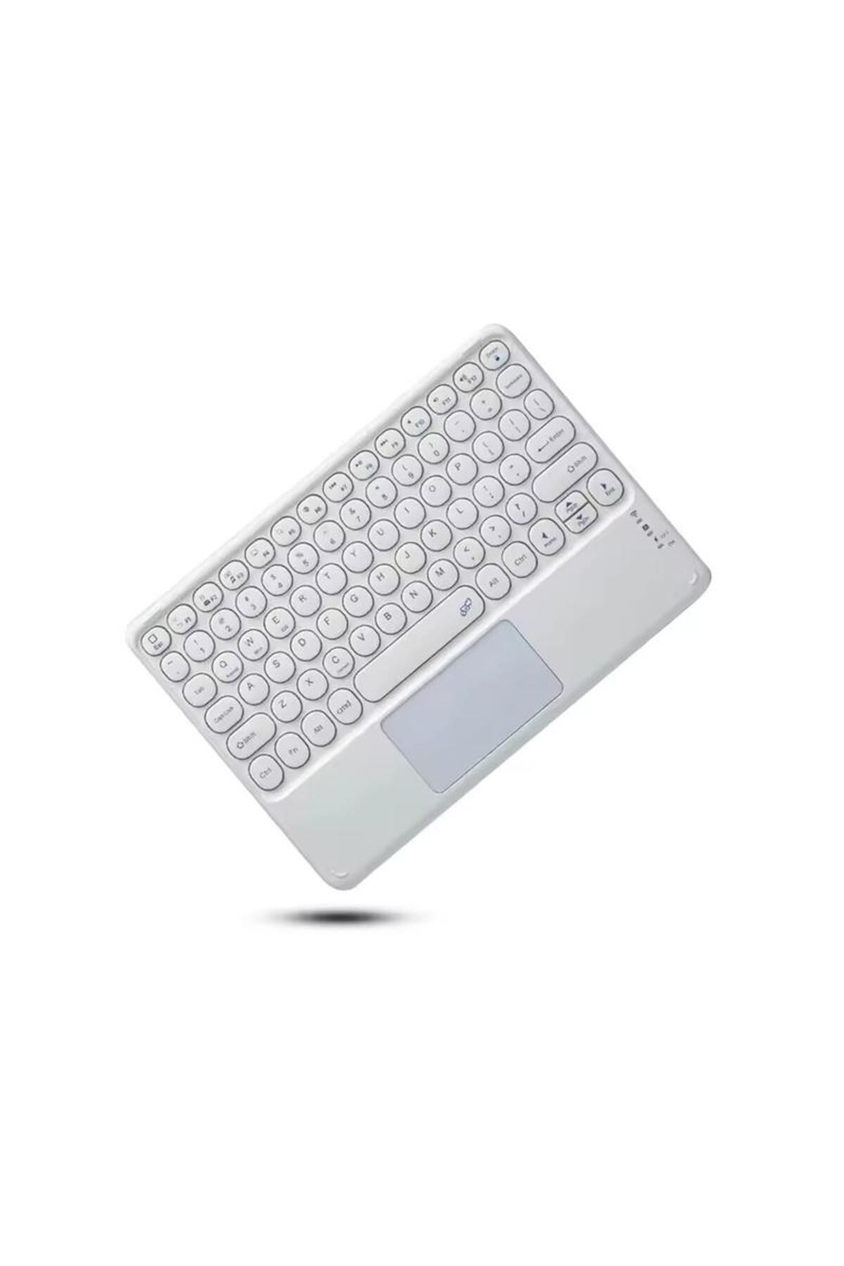 Alstrap Bluetooth Kablosuz Klavye | Touchpadli, Tüm Tablet ve Telefon Uyumlu, iOS Android Windows Destekli