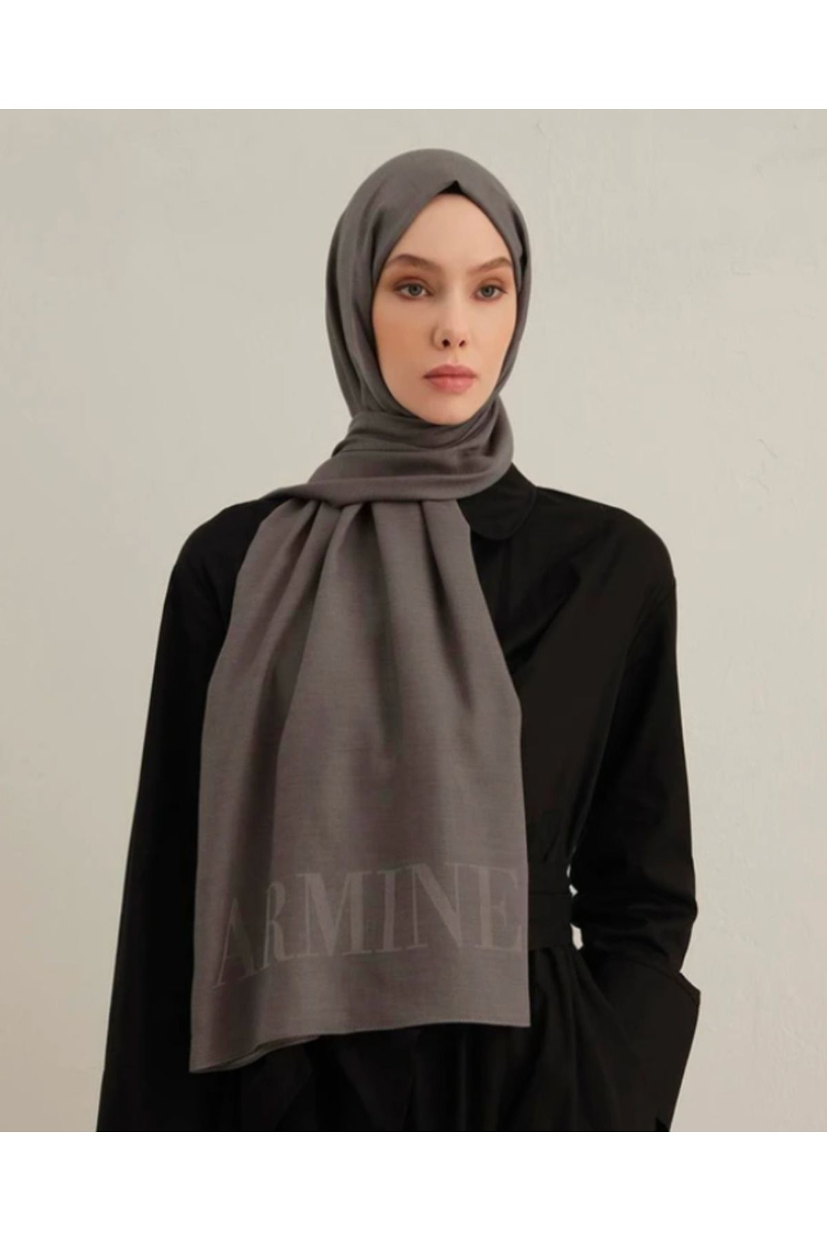 Armine Logo Drop Pamuk İpek Şal 2
