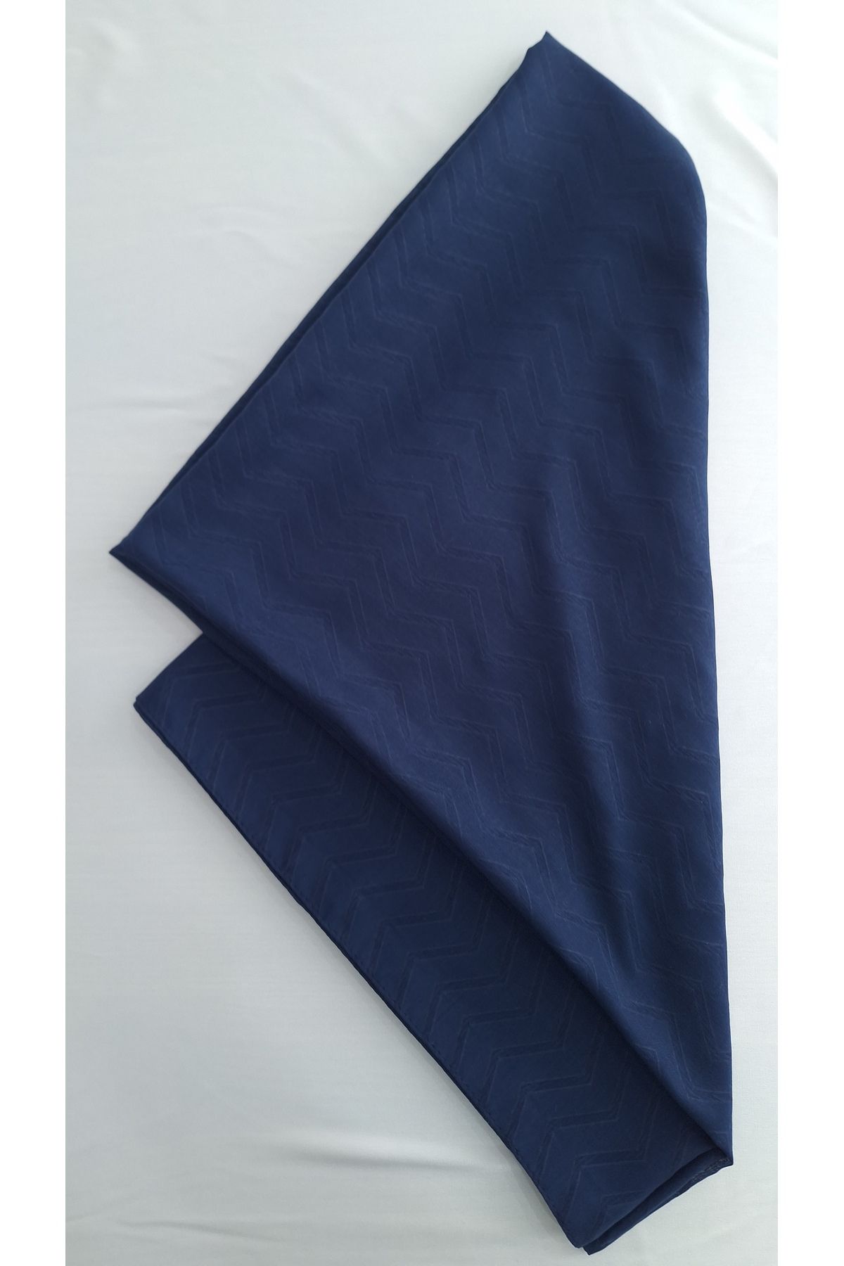 Lavena scarfs Bambu Jakar Zikzak Desen Şal - Lacivert