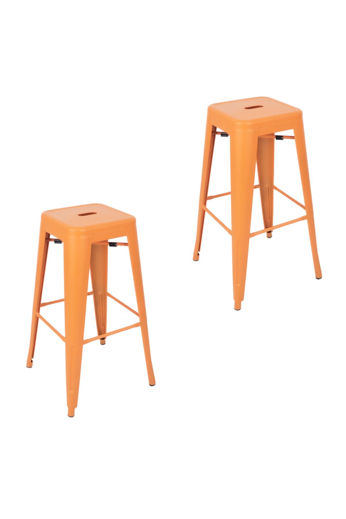 Komposan Tolix Metal Bar Tabure(2 Adet)