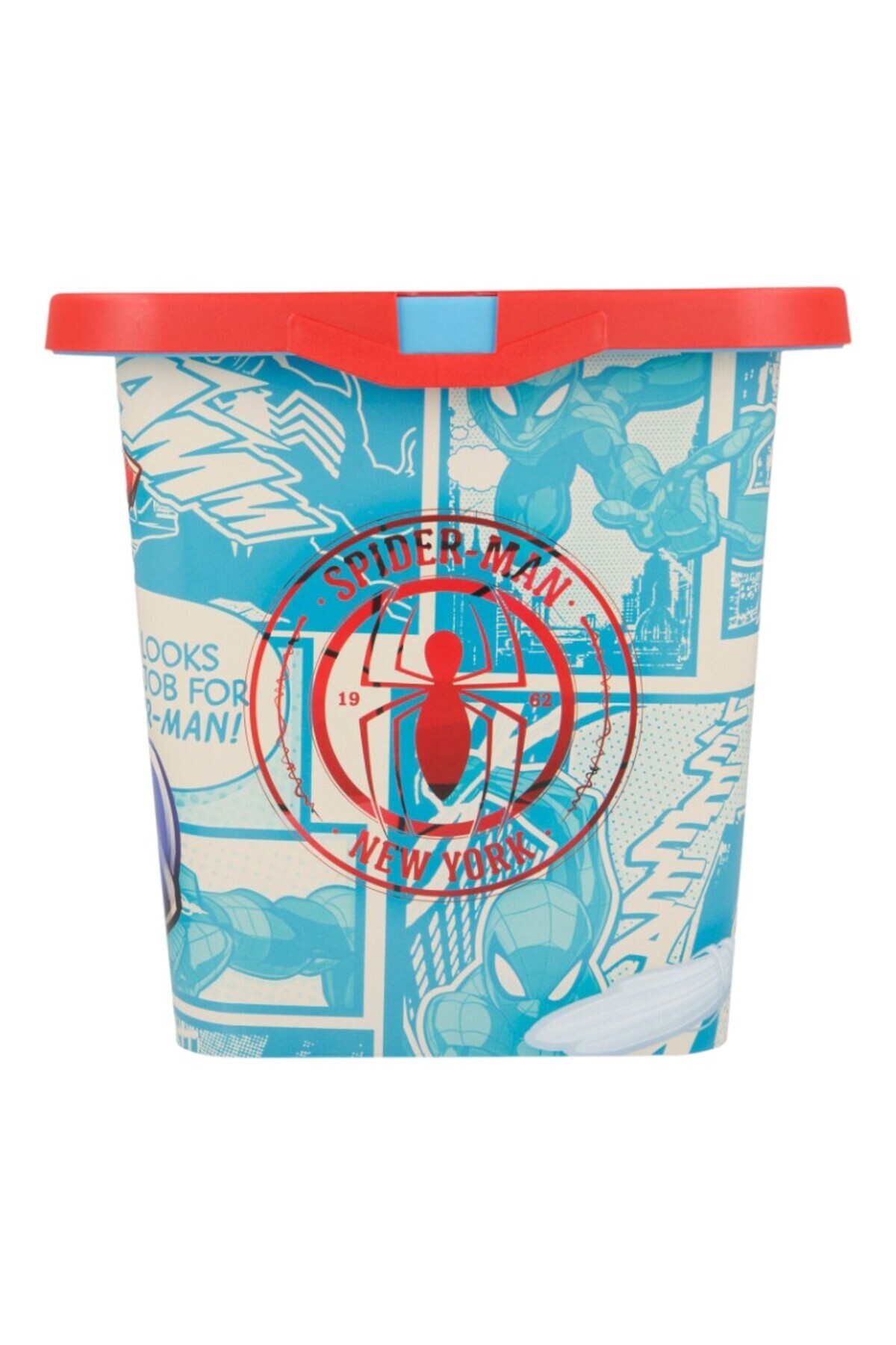 SPIDERMAN-Toy storage box, with lid, 7 l, multicolor, 18.5x19.2x28.7 cm, Spiderman 4