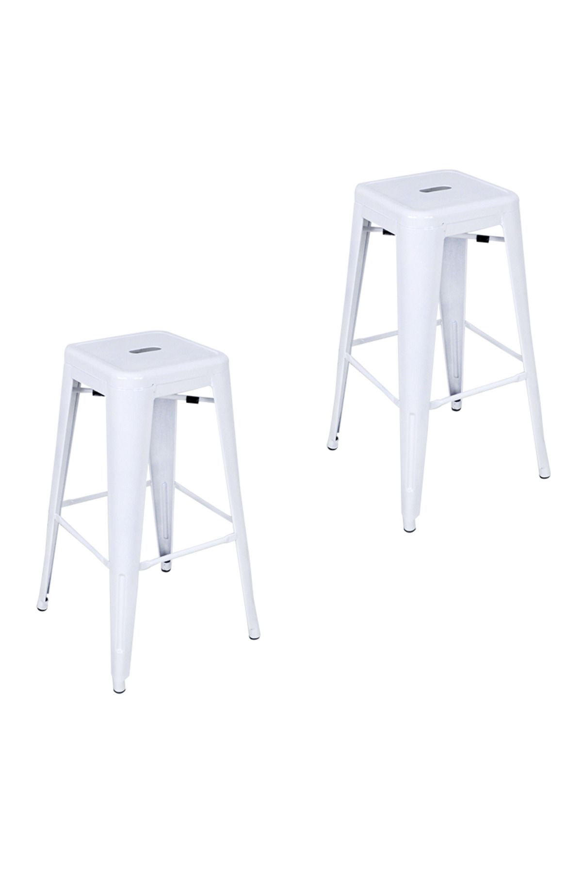 Komposan Tolix Metal Bar Tabure(2 Adet)