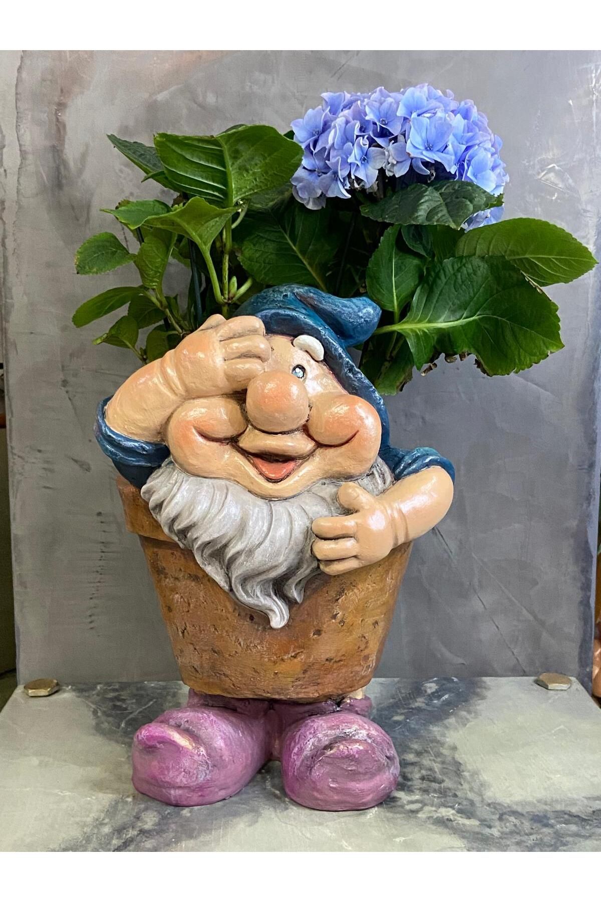 Gardenya Şans Cücesi Polyester Jumbo Saksı Model 2