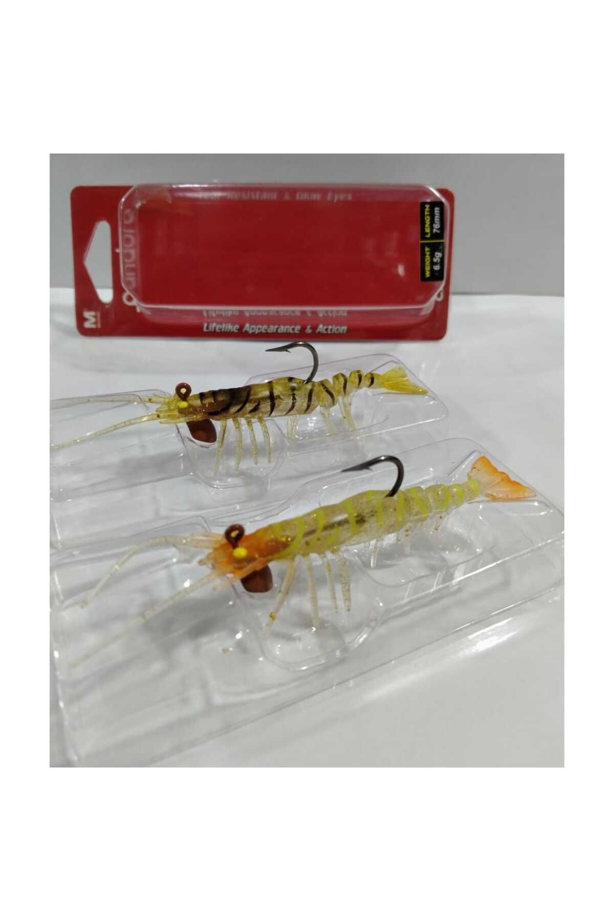 Pandora Caridina 76 mm 6,5 gr Silikon Karides – 2 ADET ( E026 VE E027 )