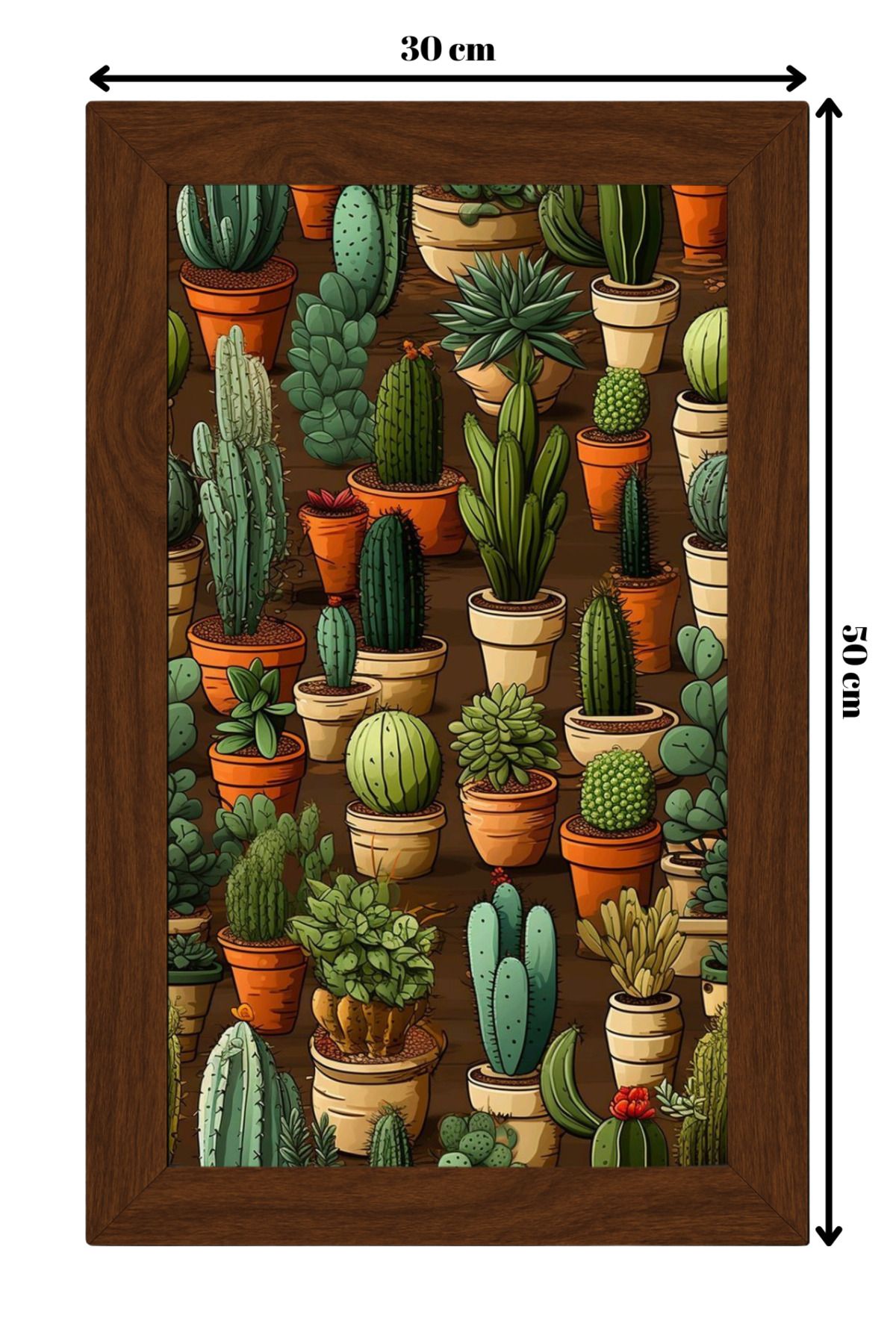 ColorCraft SERAMİK ÜZERİNE AHŞAP ÇERÇEVELİ 30x50cm TABLO NO:51