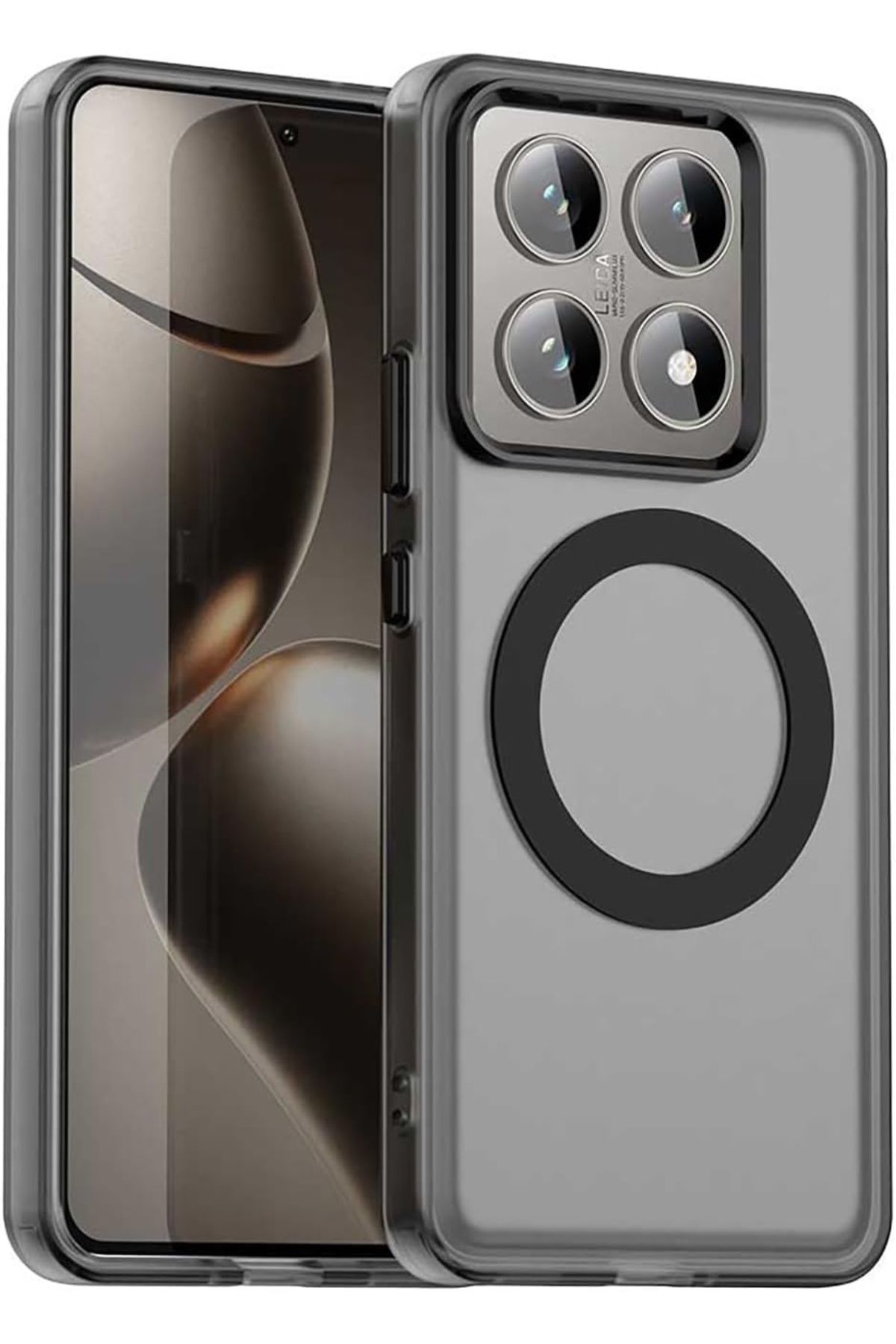 m.tk moveteck Xiaomi Mi 14T & Mi 14T Pro Kılıf Kamera Çıkıntılı Mat Magsafe Özellikli Kenarları Renkli Sert Kapak
