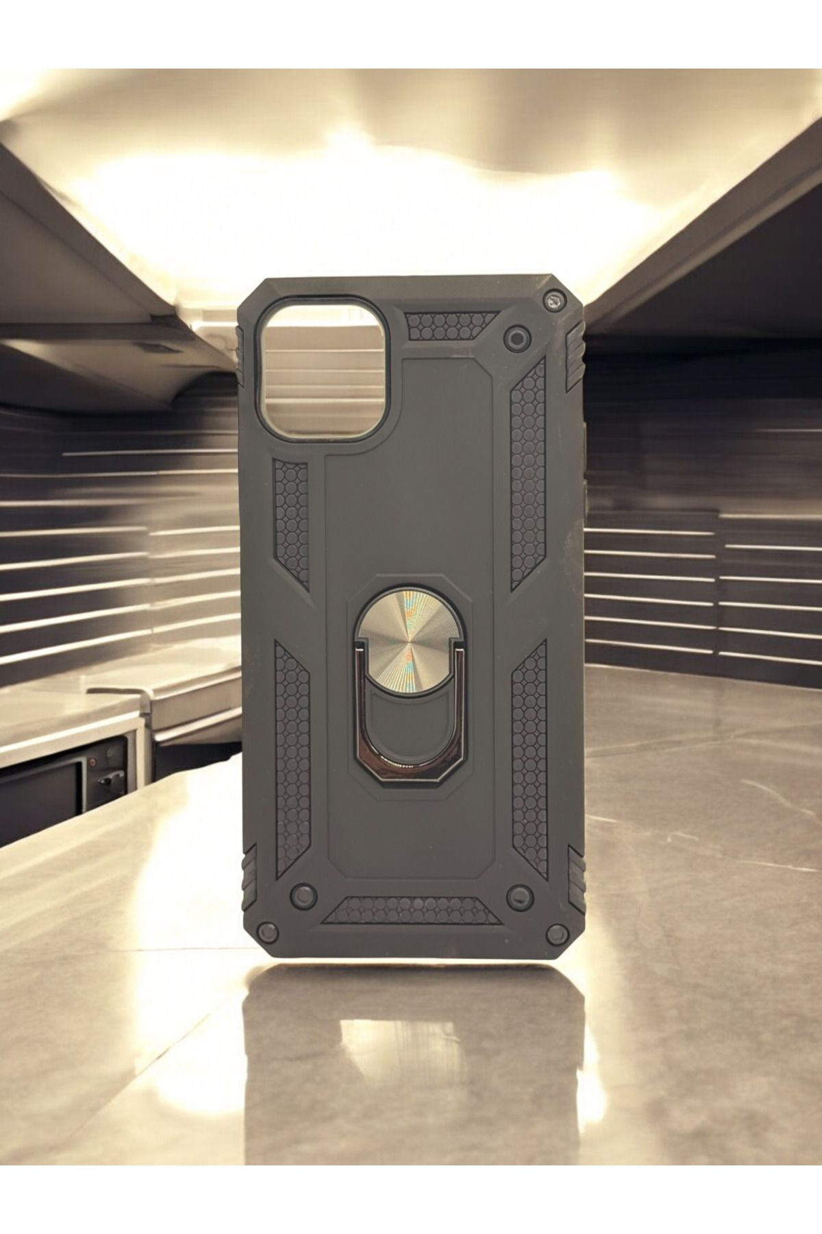 DUBİGOLD İPHONE 11 PRO MAX UYUMLU METAL YÜZÜKLÜ MIKNATISLI ZIRHLI TANK KILIF