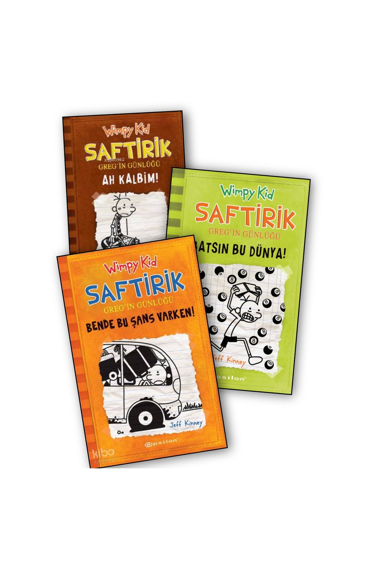 Epsilon Yayınevi Saftirik Greg'in Günlüğü (3) Ah Kalbim - Batsın Bu Dünya - Bende Bu Şans Varken 7-8-9. Ciltler