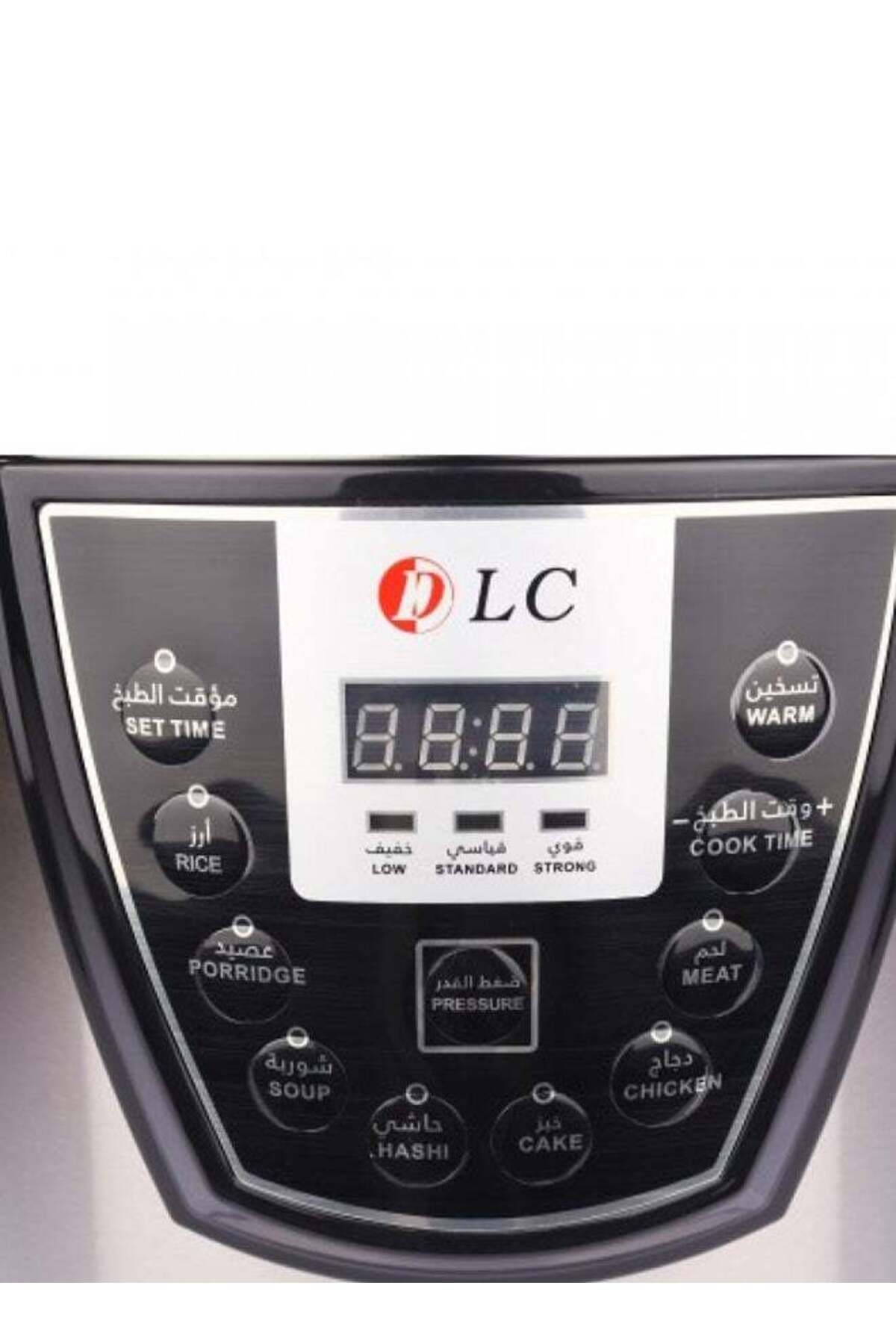 قدر ضغط كهربائي ١٢ لتر ١٥٠٠ واط DLC-٣٠٢٢ فضي/أسود