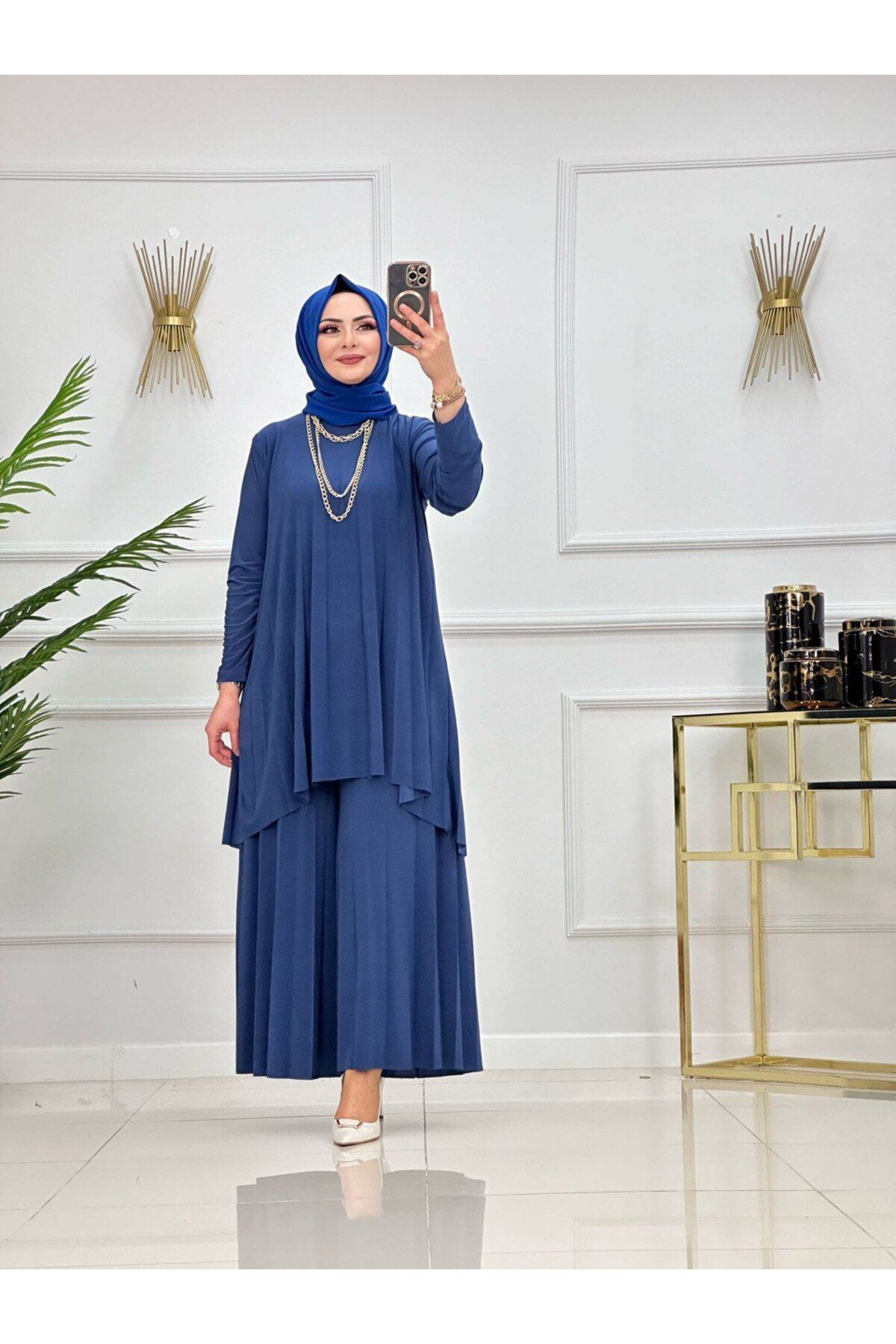 VALENS BOUTİQUE Kadın Tesettür 2'Li Takım Pantolon & Tunik