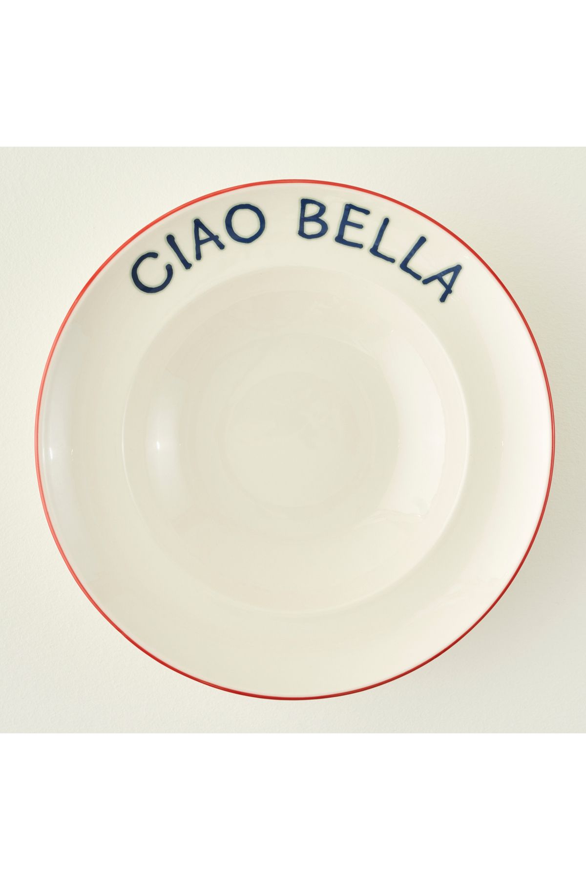 Bella Maison Line Porselen Makarna Tabağı Kırmızı (28 cm)