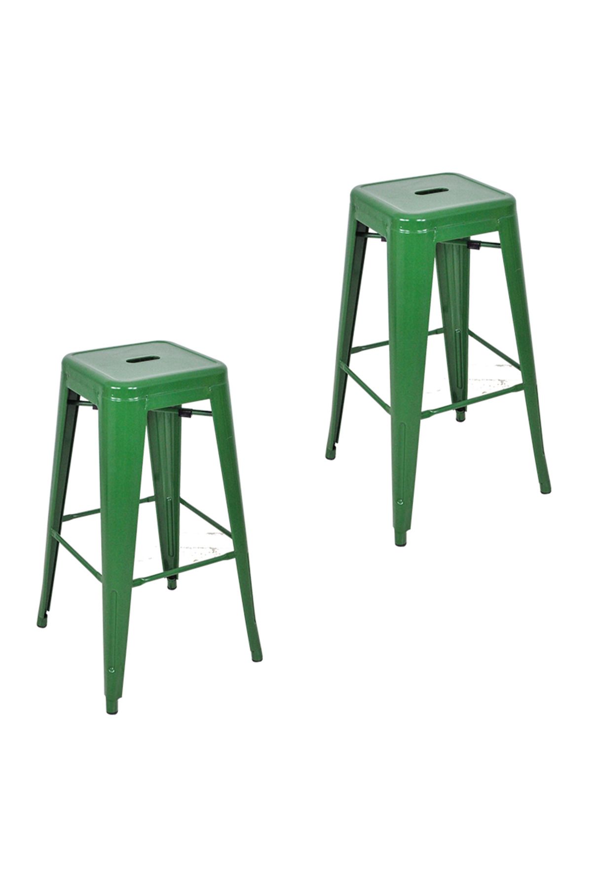 Komposan Tolix Metal Bar Tabure(2 Adet)