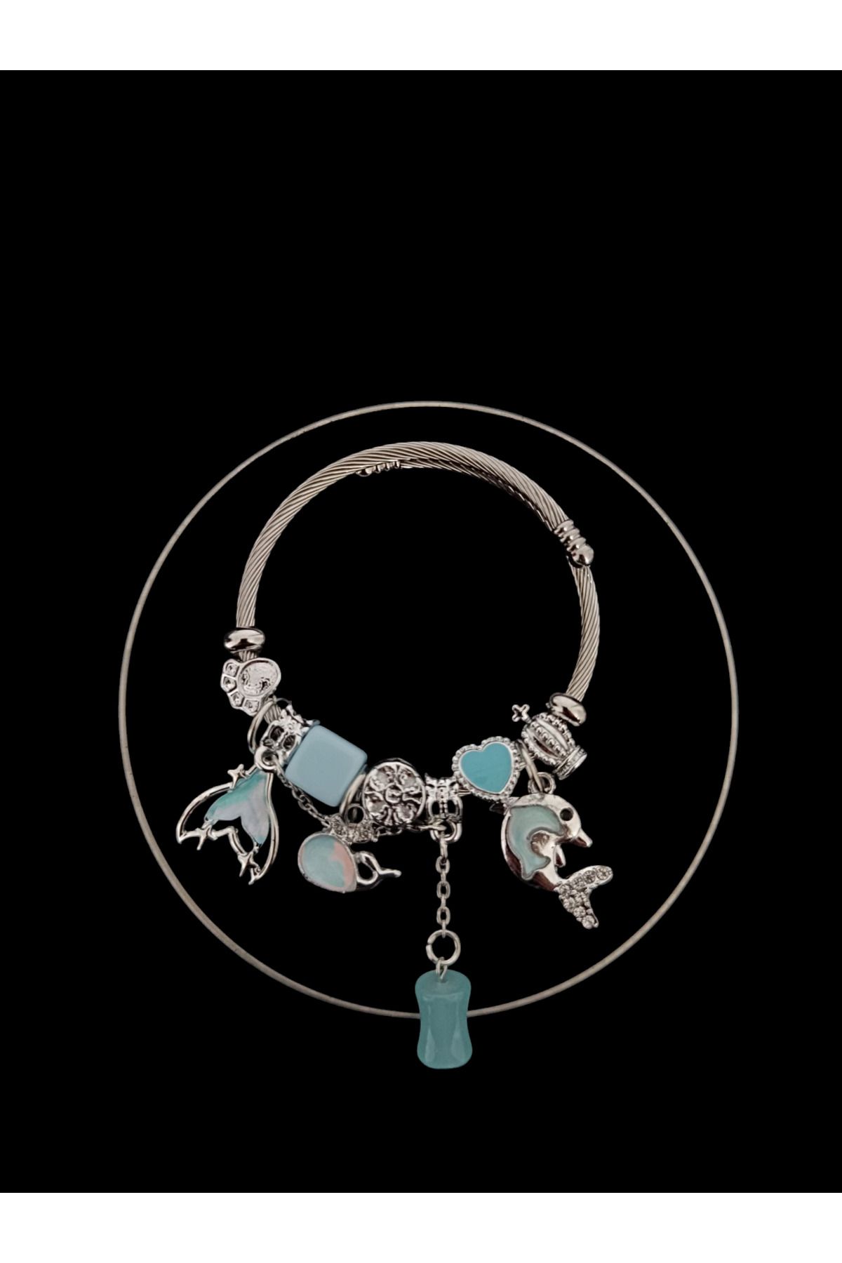 MODA Charm Bileklik,Balık Detaylı