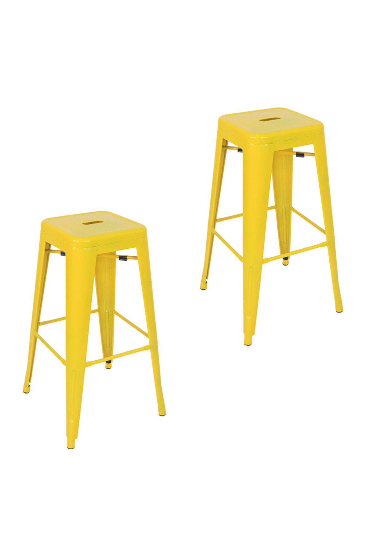 Komposan Tolix Metal Bar Tabure(2 Adet)