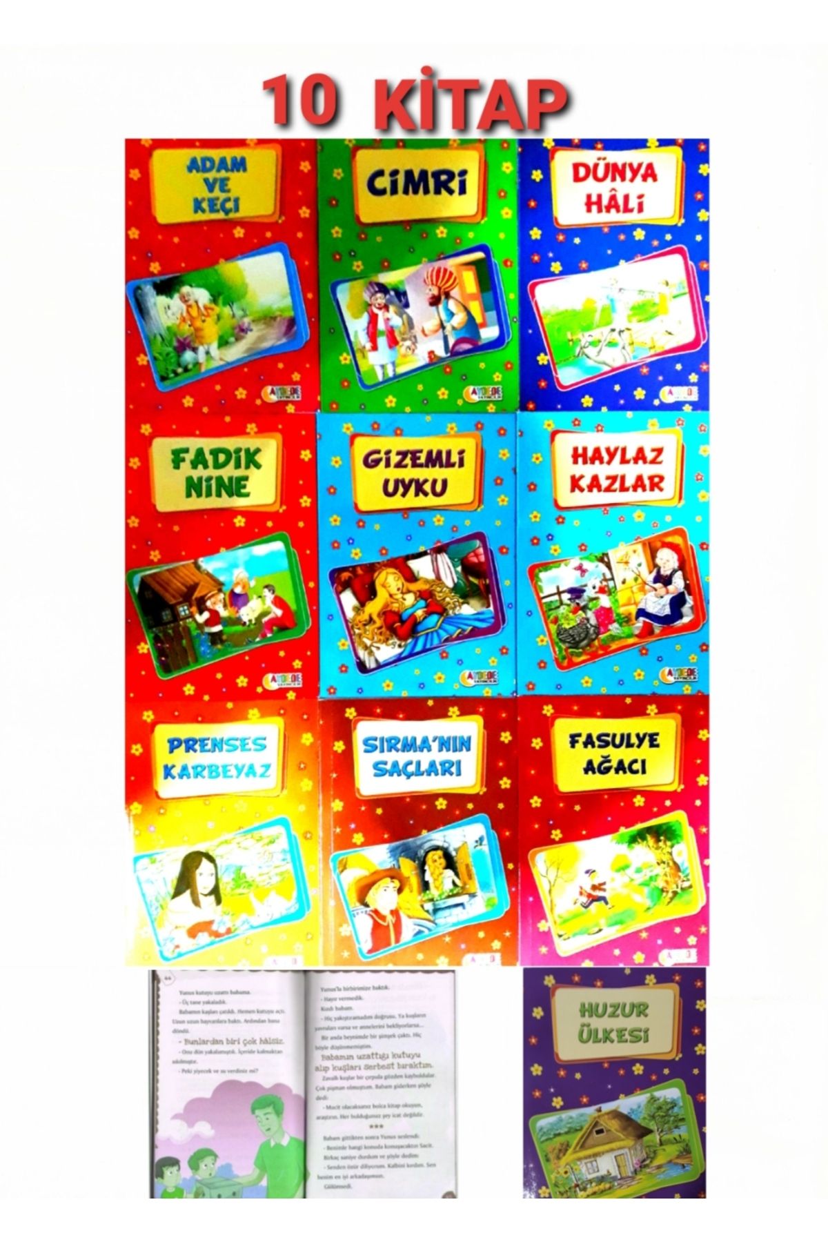 yuka yayıncılık 2. Ve 3. Sınıf BİRBİRİNDEN GÜZEL HİKAYE KİTAPLARI SET 10 Kitap HER BİRİ 48 SAYFA