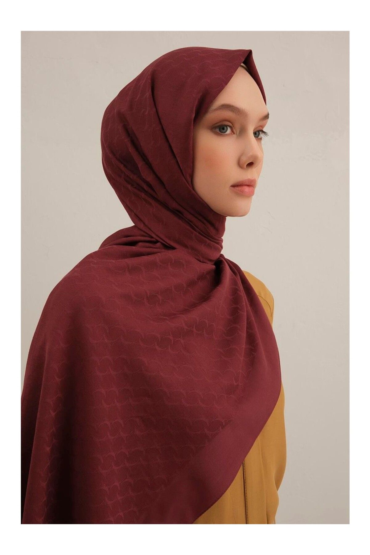 Armine Link Desen Bambu Cotton Şal