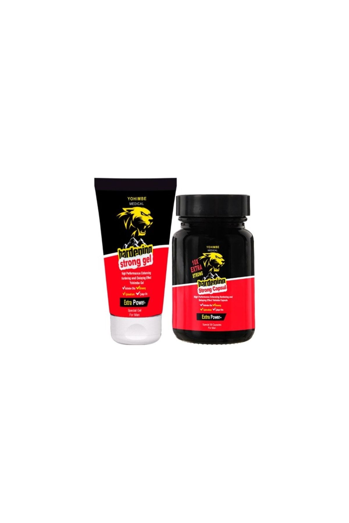 MEDİCREAM Yohimbe Erkeklere Özel Sertleşmeyi ve Performansı Arttıran 30'lu + Yohimbe Strong Jel Bir Arada