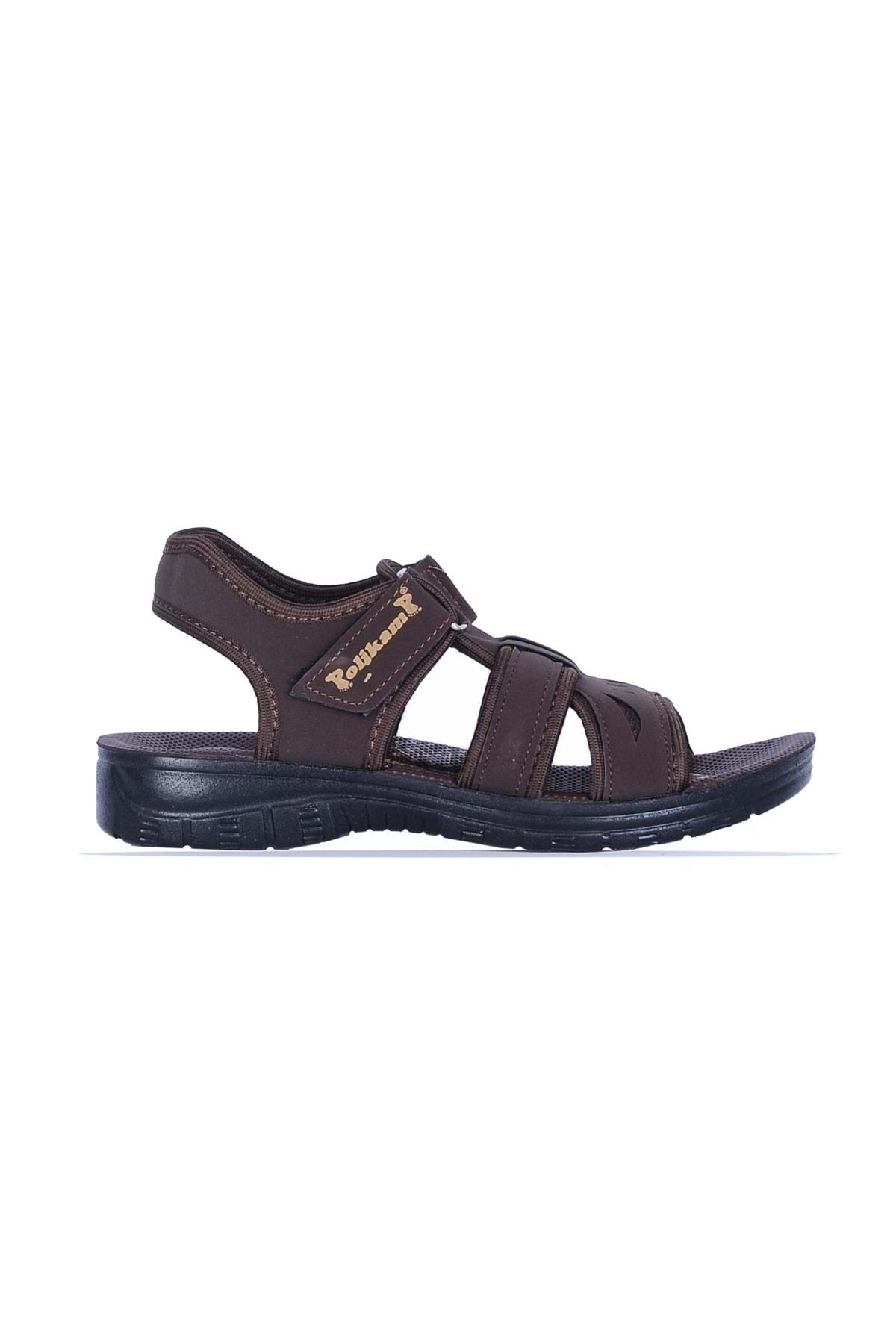moda ayakkabım Moda Ayakkabı 385 Kahve Erkek Yazlık Sandalet Ayakkabı