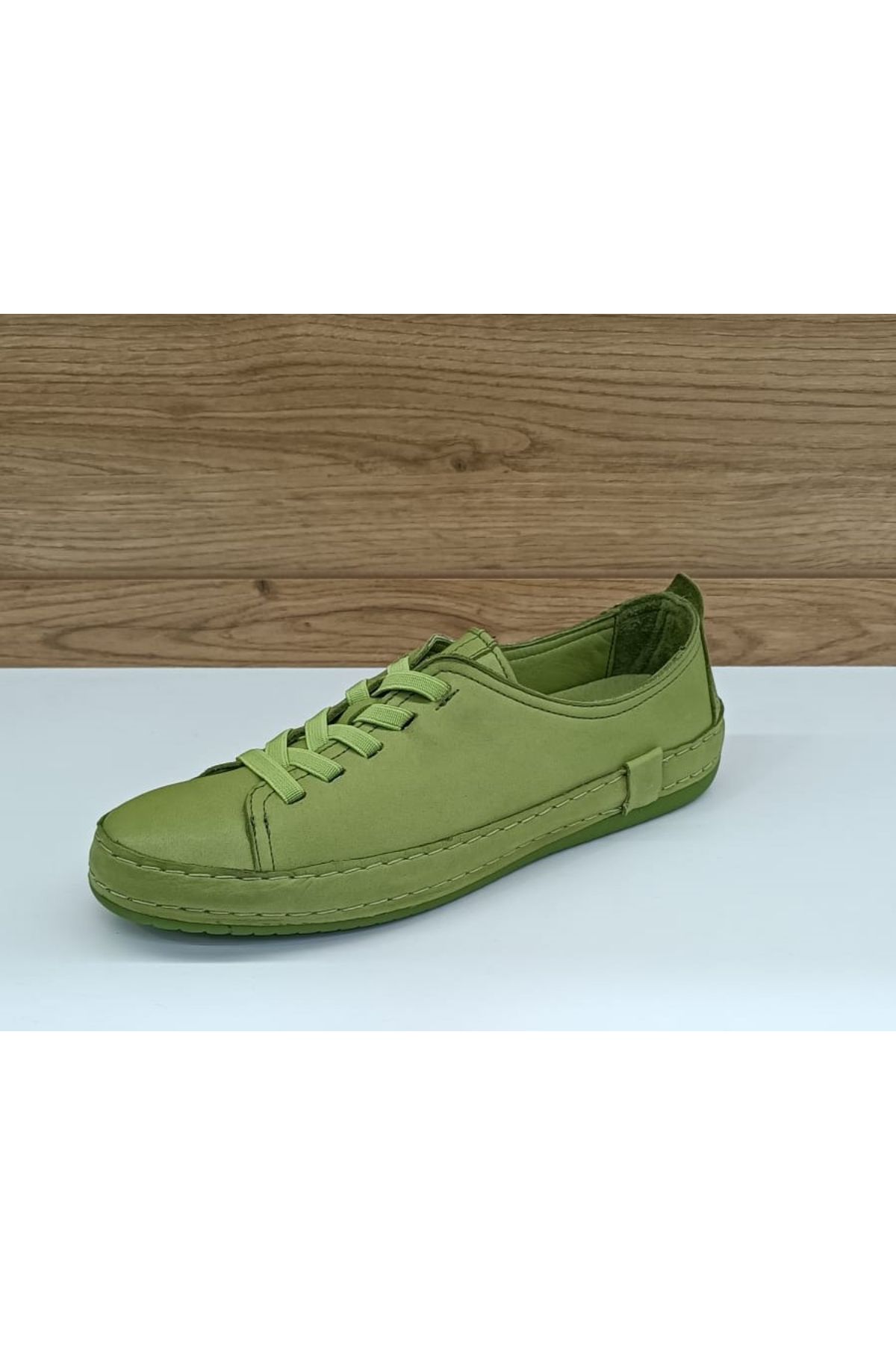 Greyder 57708 Yeşil Hakiki Deri Casual Kadın Ayakkabı